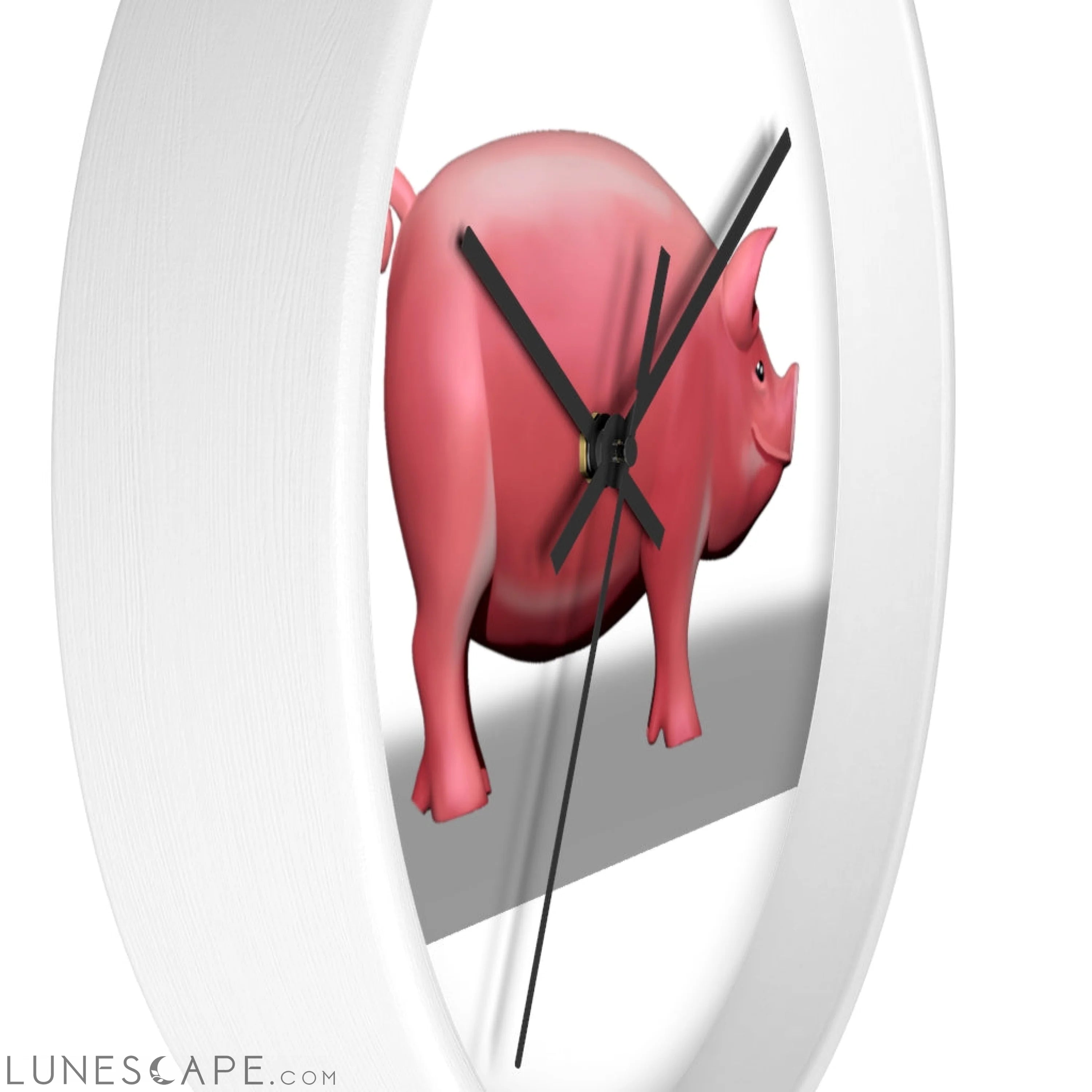 CG Pig Wall clock LUNESCAPE