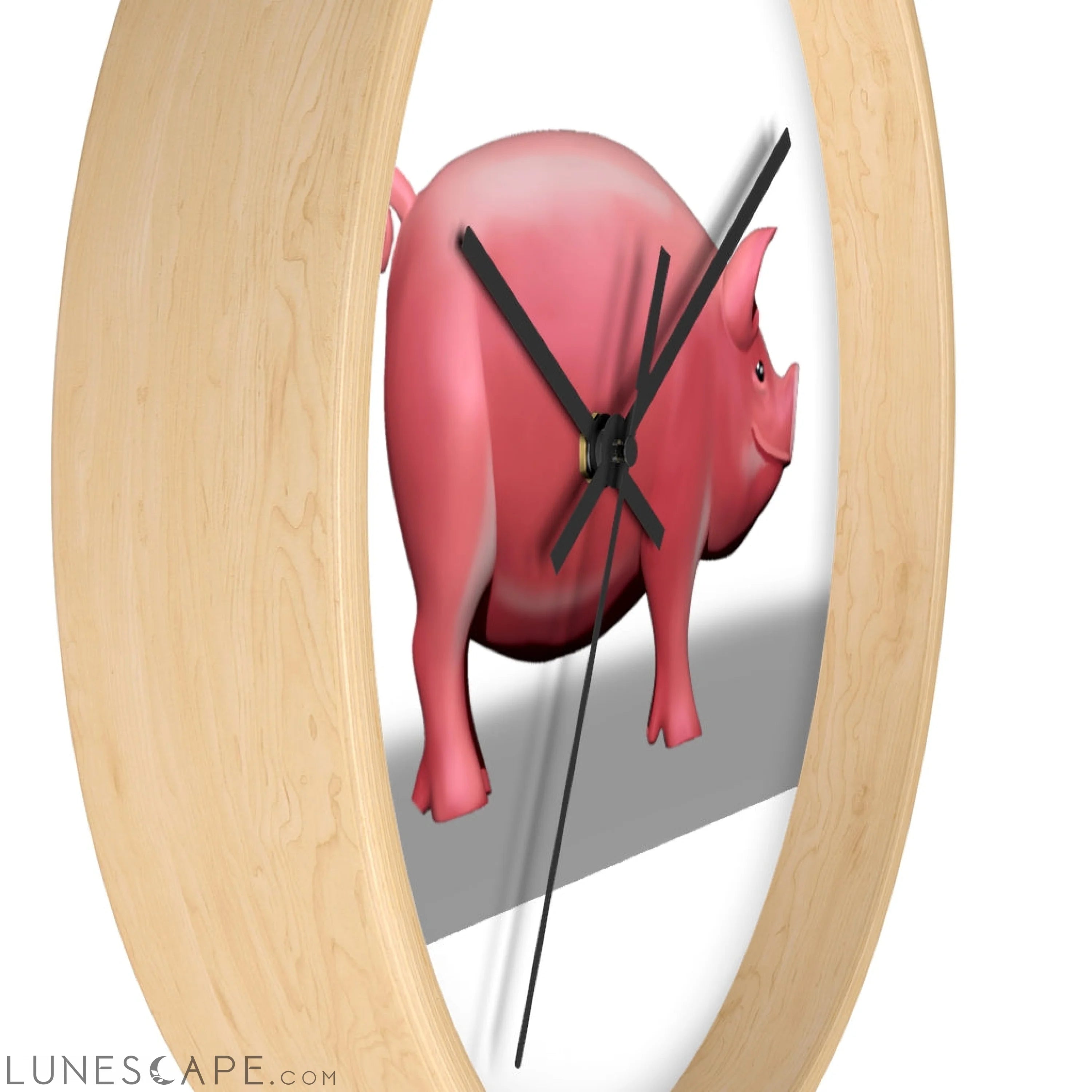 CG Pig Wall clock LUNESCAPE