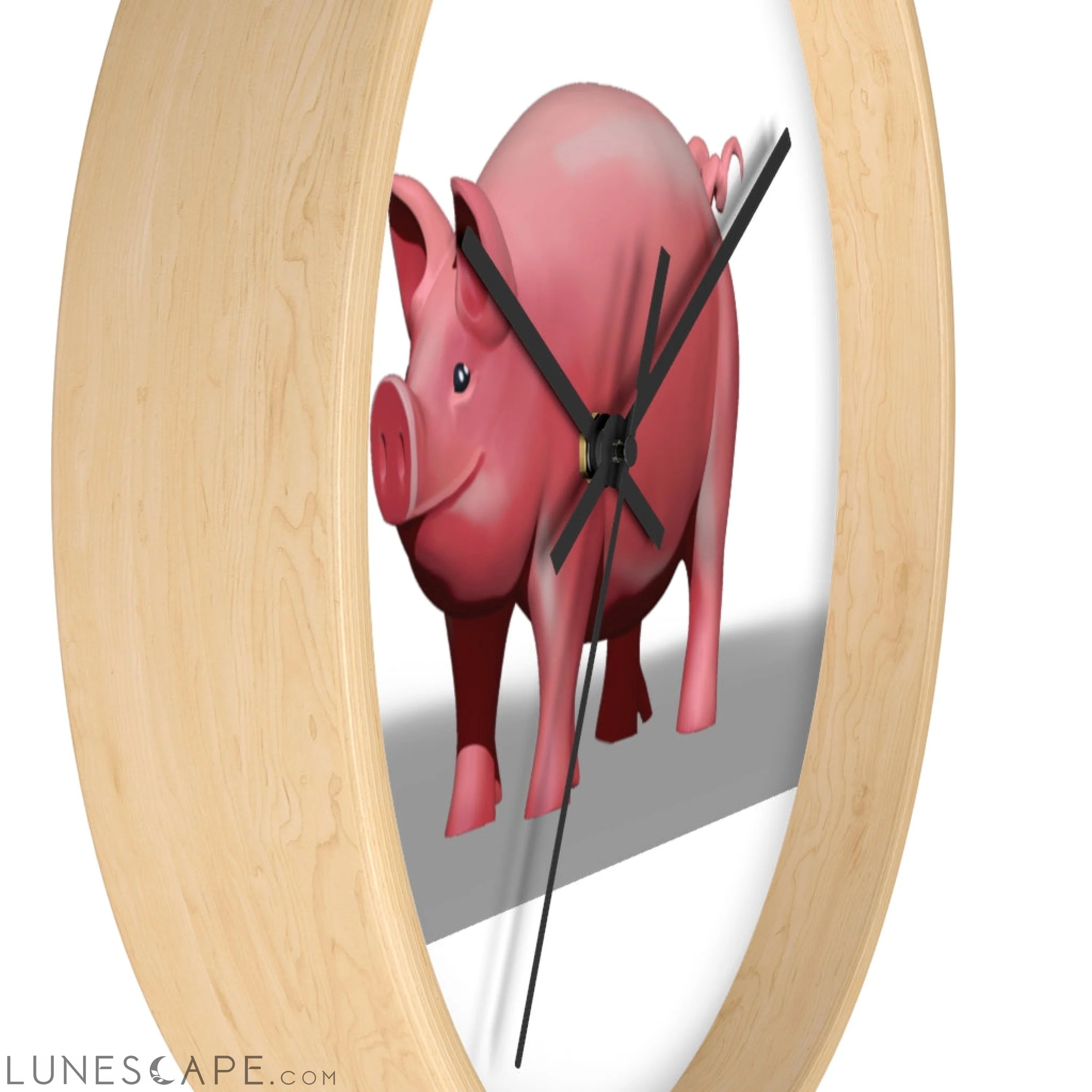 CG Pig Wall clock LUNESCAPE