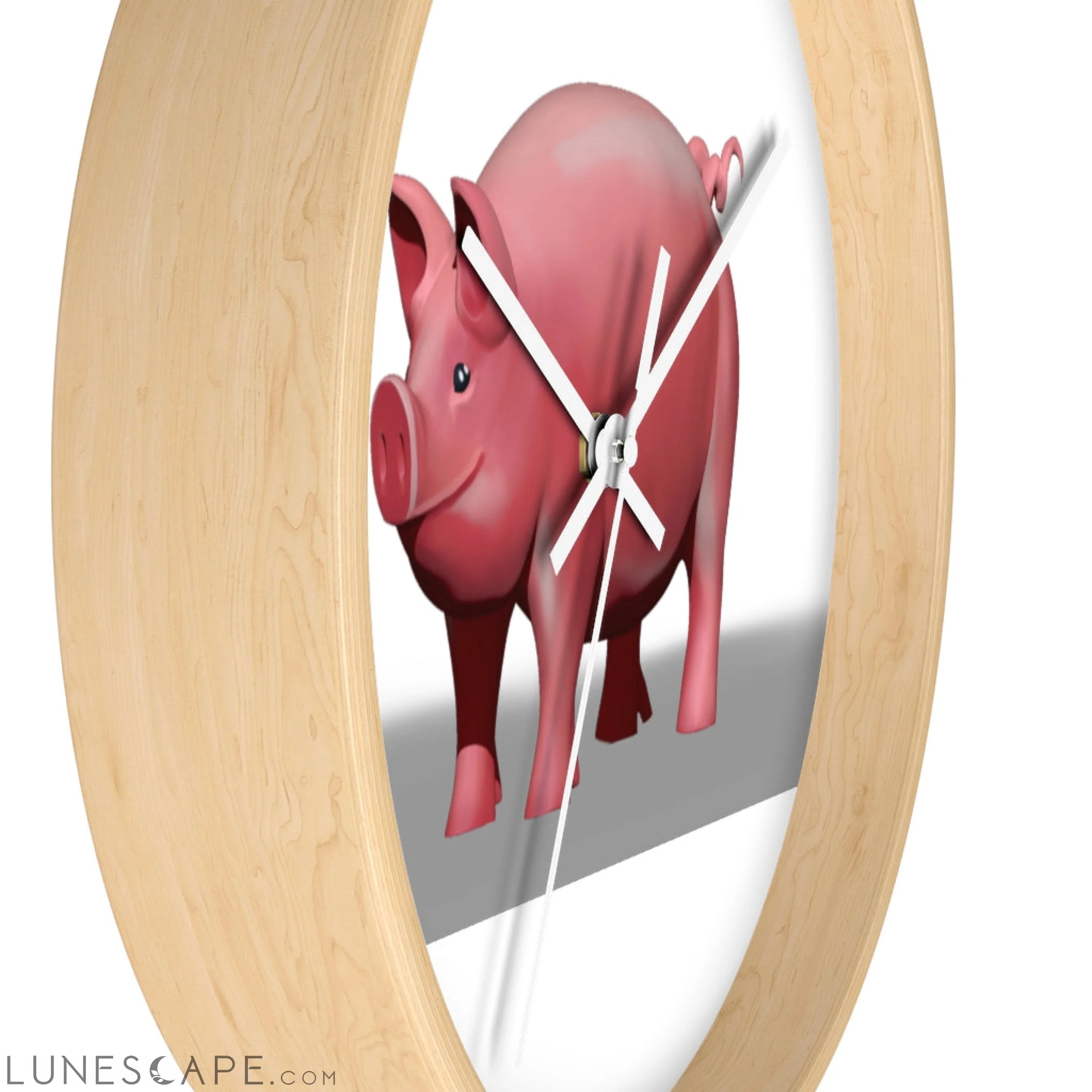 CG Pig Wall clock LUNESCAPE