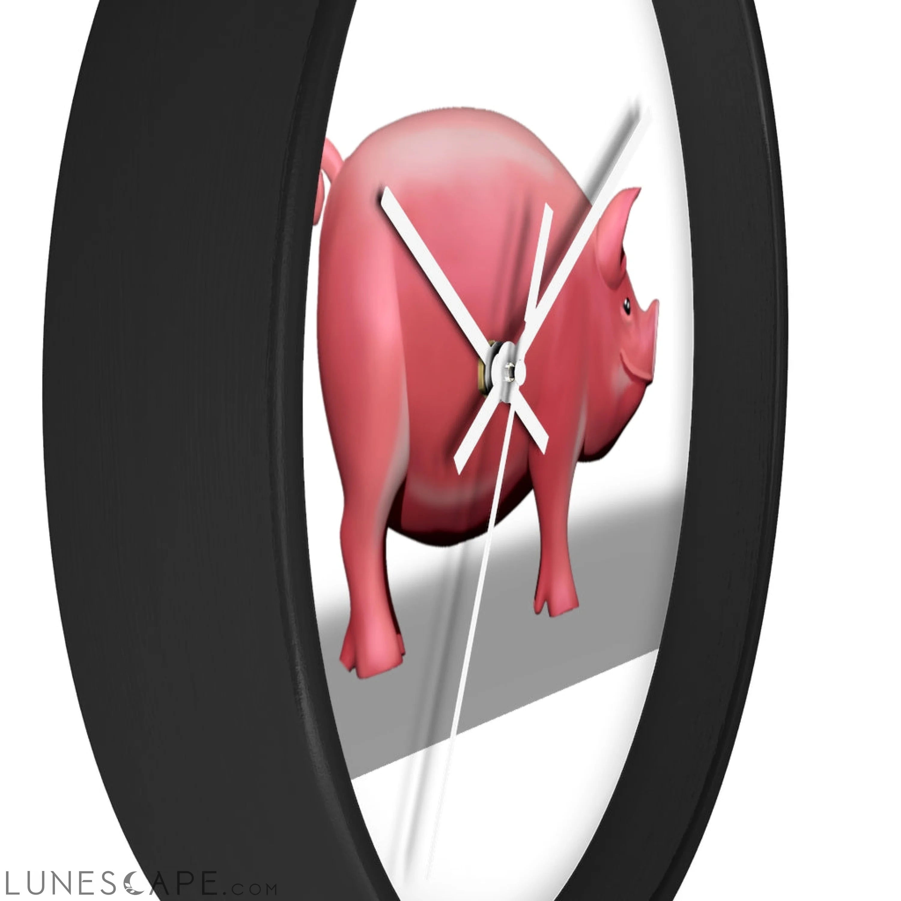 CG Pig Wall clock LUNESCAPE