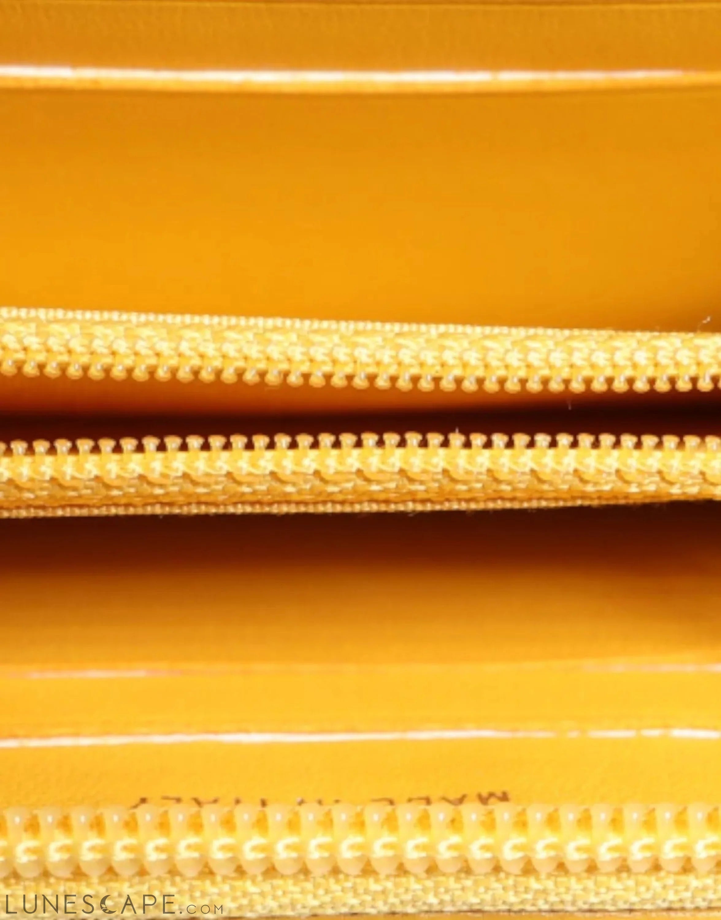 Chanel Yellow Quilted Leather CC Logo Continental Zip Wallet Wallets - Women