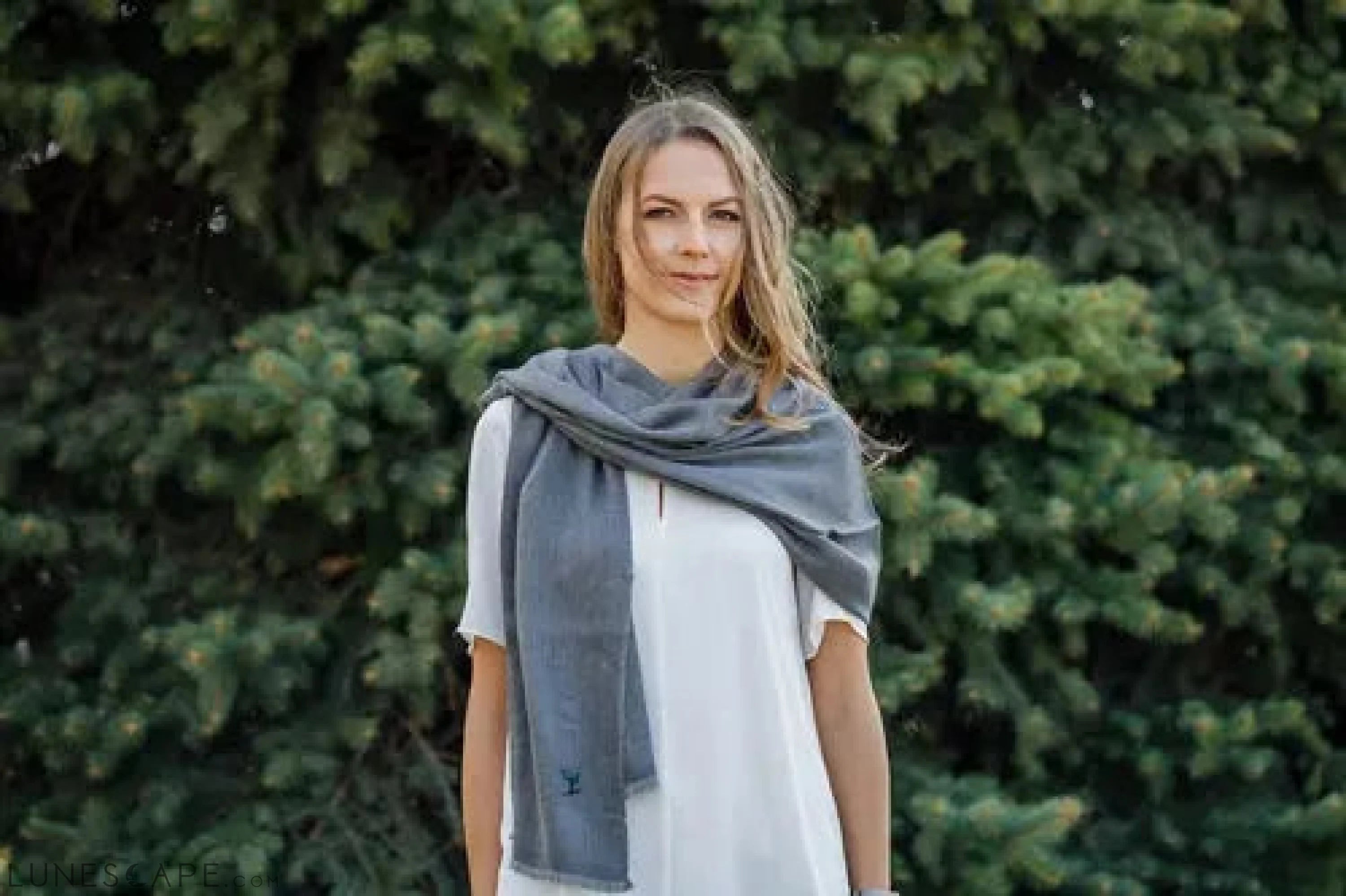 Charcoal Bamboo Scarf LUNESCAPE