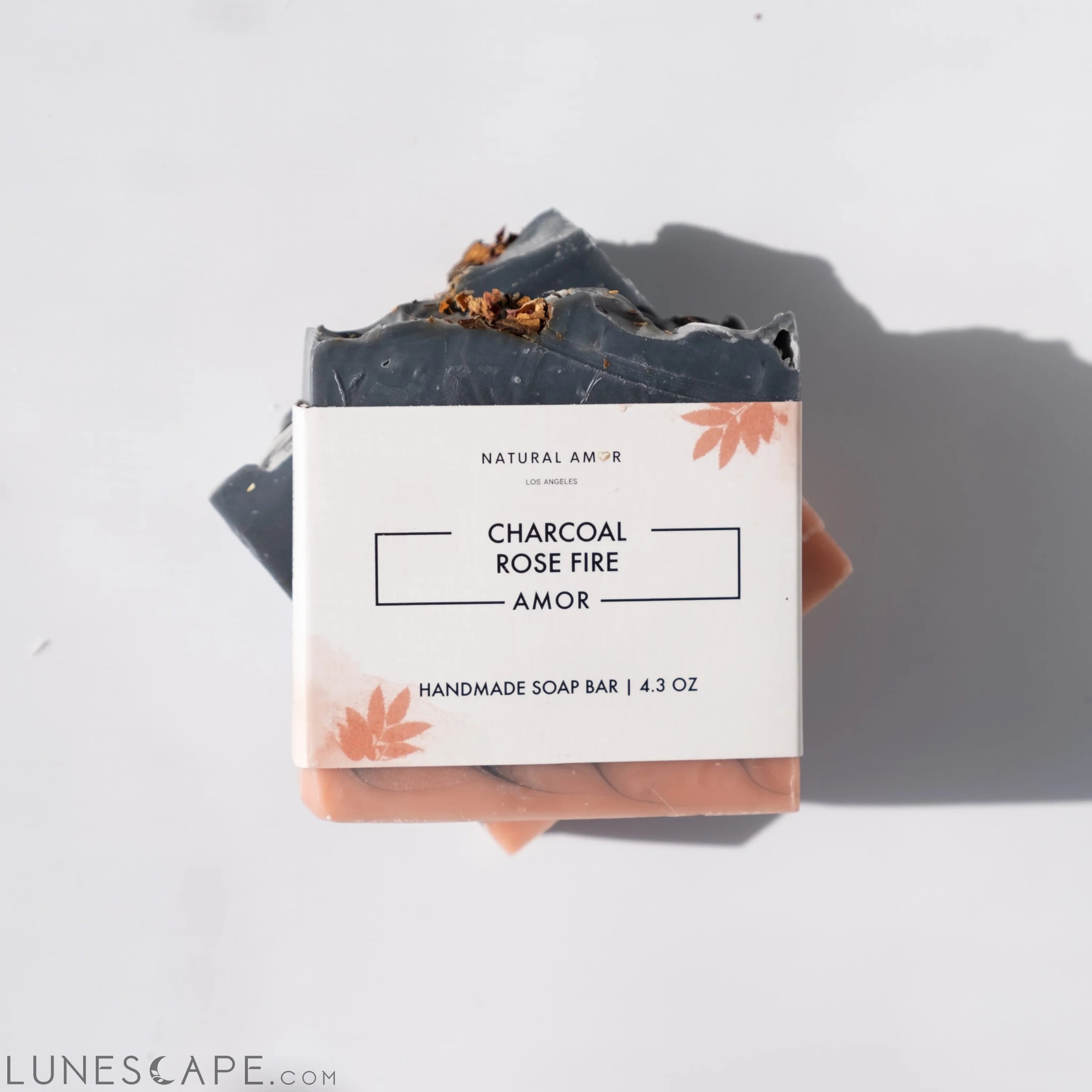 Charcoal Cedar Rose Soap Bar LUNESCAPE