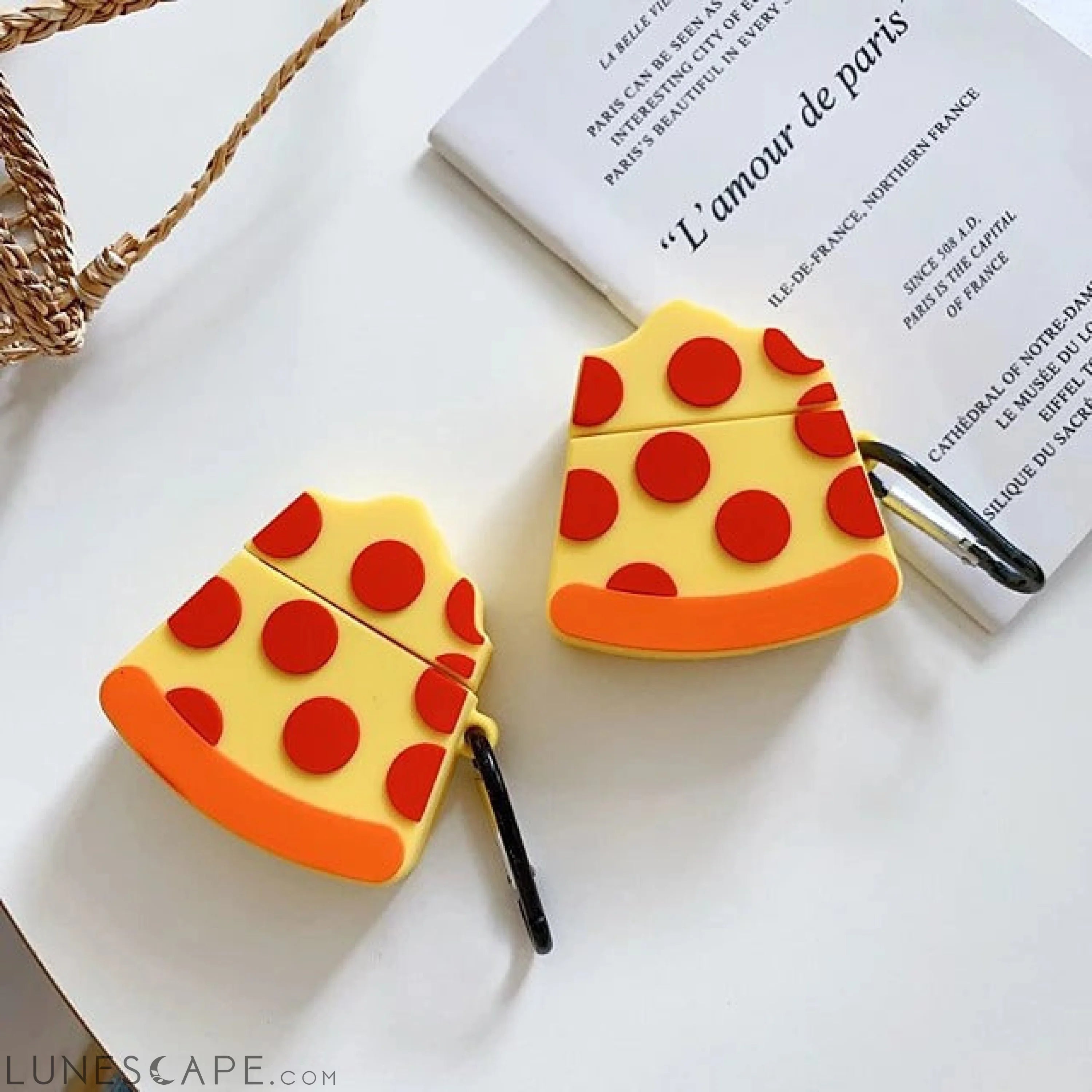Cheese Pizza AirPods 1/2/3 Cute Headphone Case LUNESCAPE