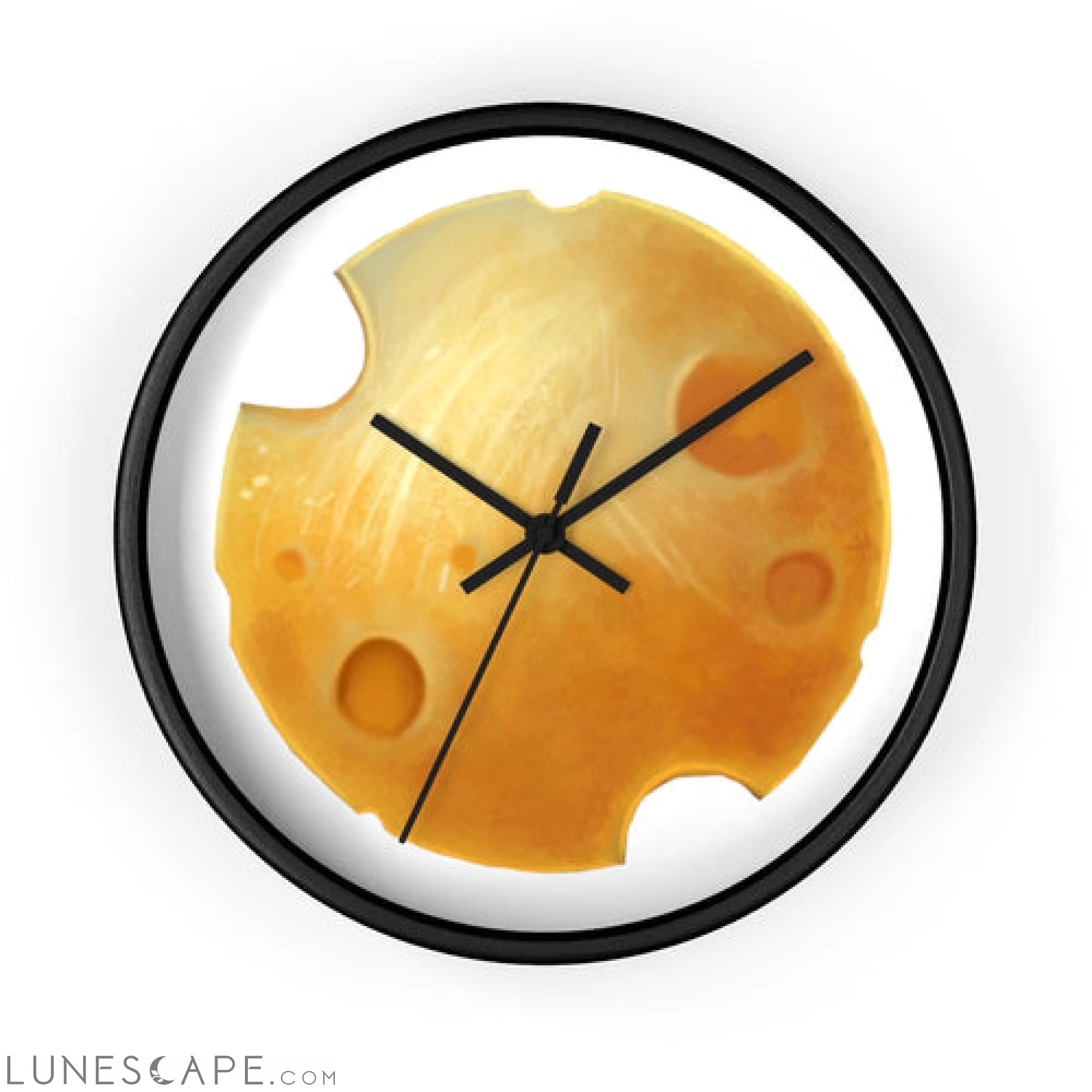 Cheese Wall clock LUNESCAPE