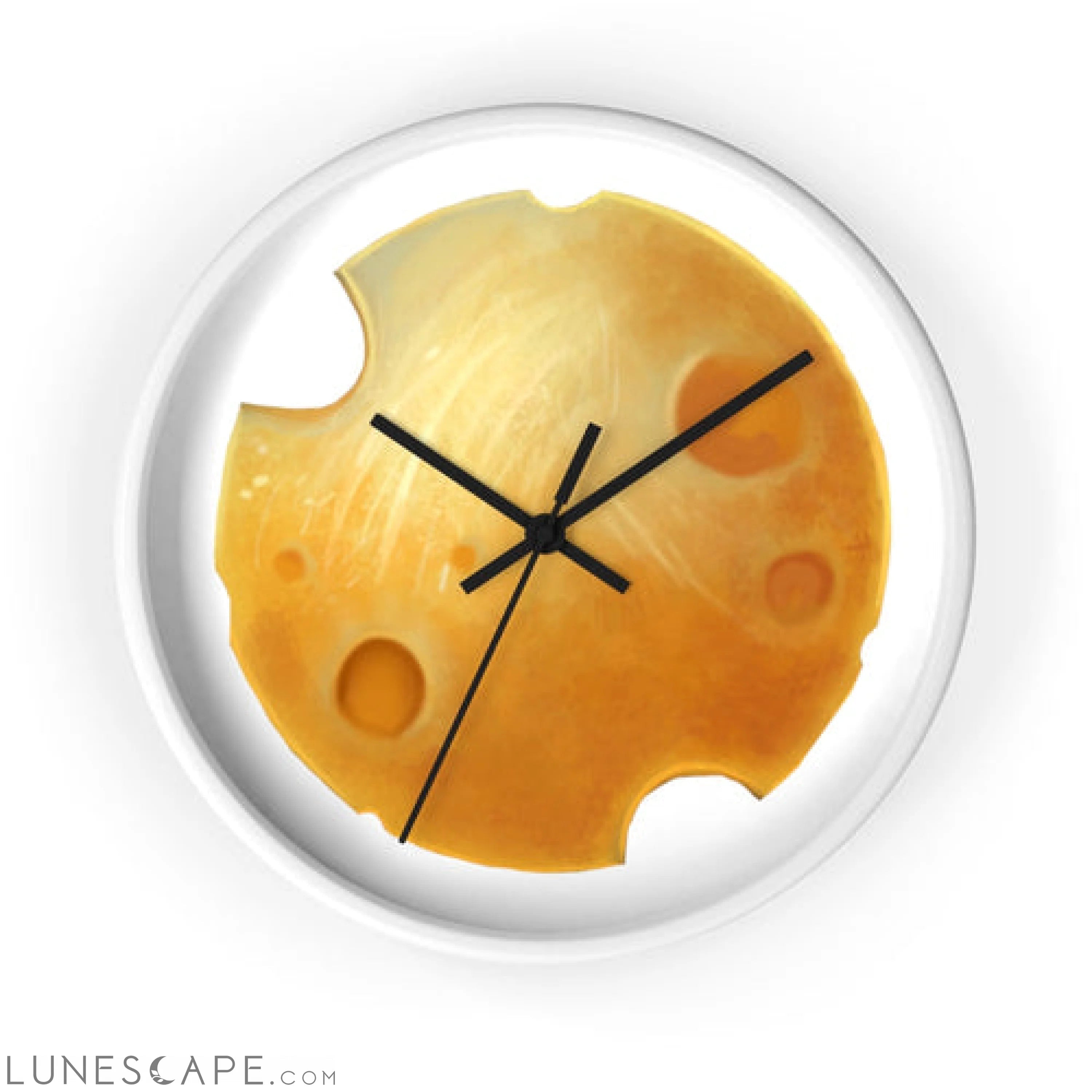Cheese Wall clock LUNESCAPE