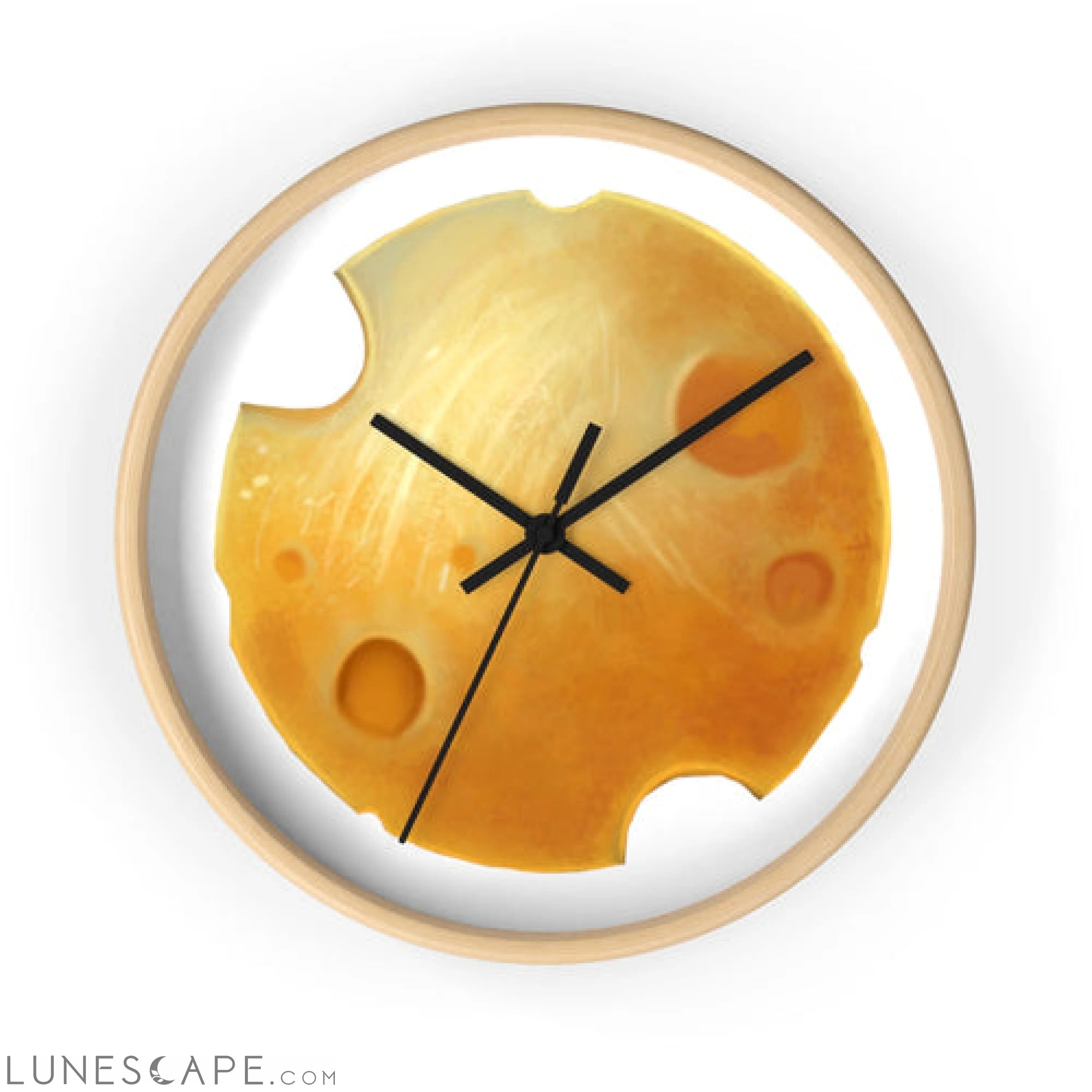 Cheese Wall clock LUNESCAPE