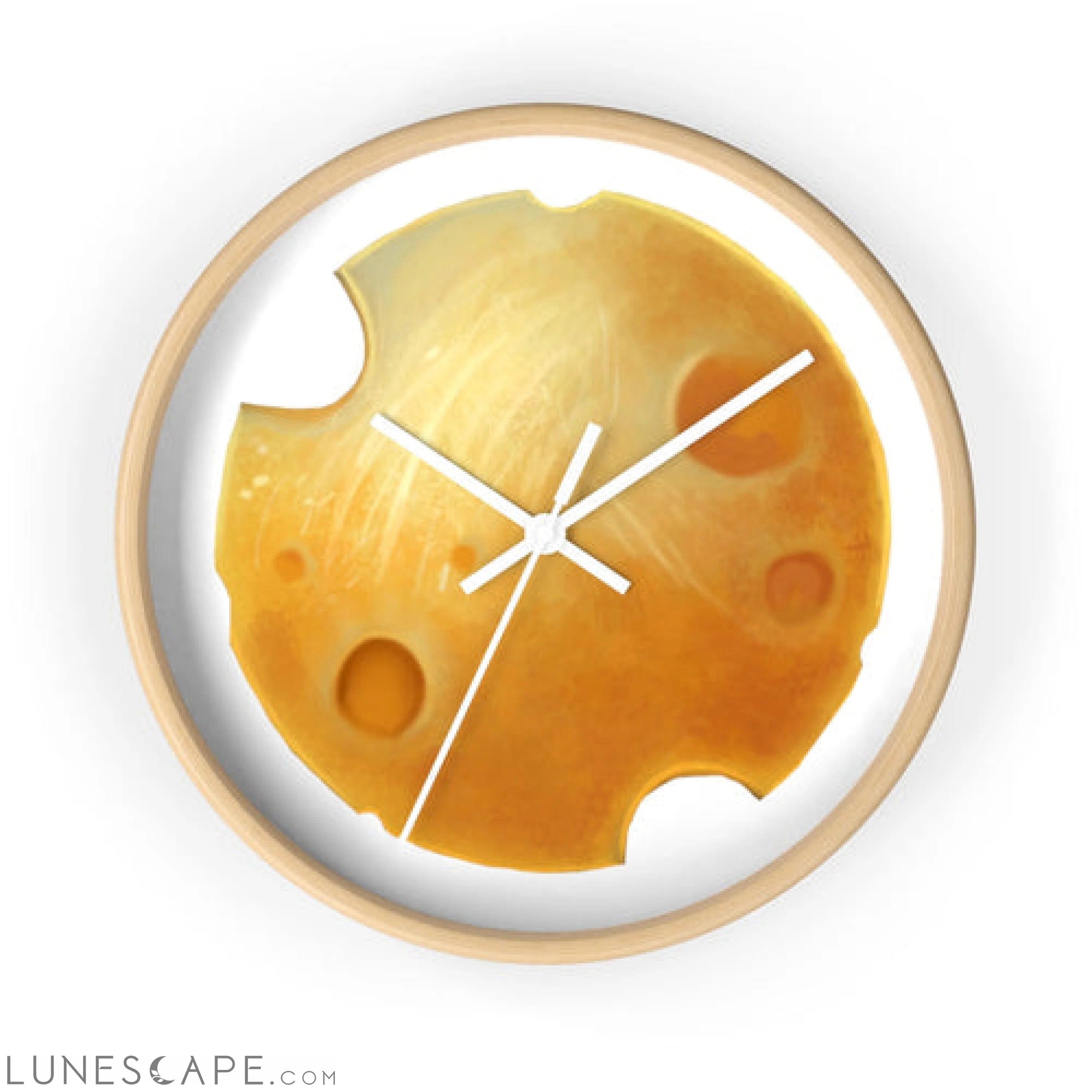 Cheese Wall clock LUNESCAPE