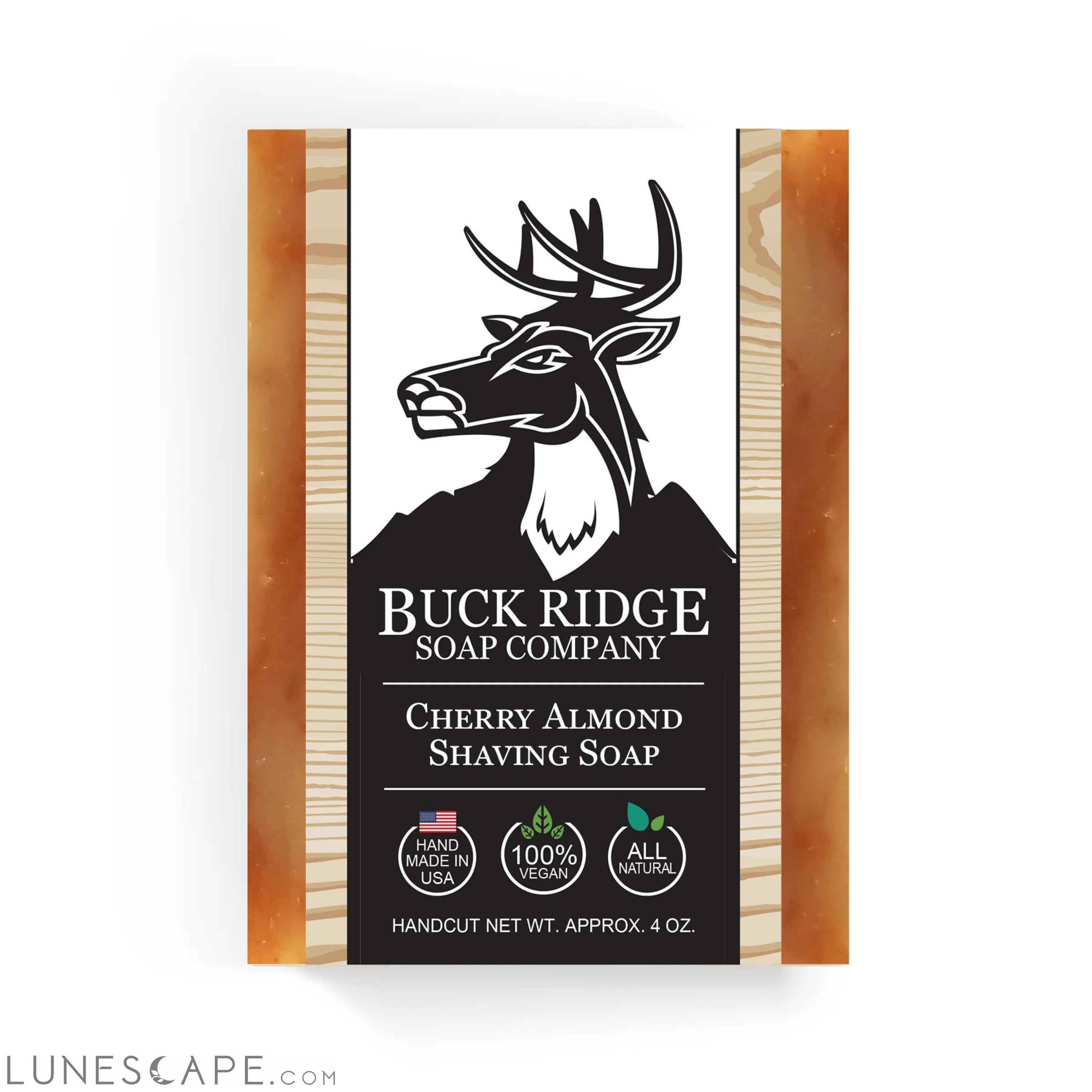 Cherry Almond Shaving Handmade Soap LUNESCAPE