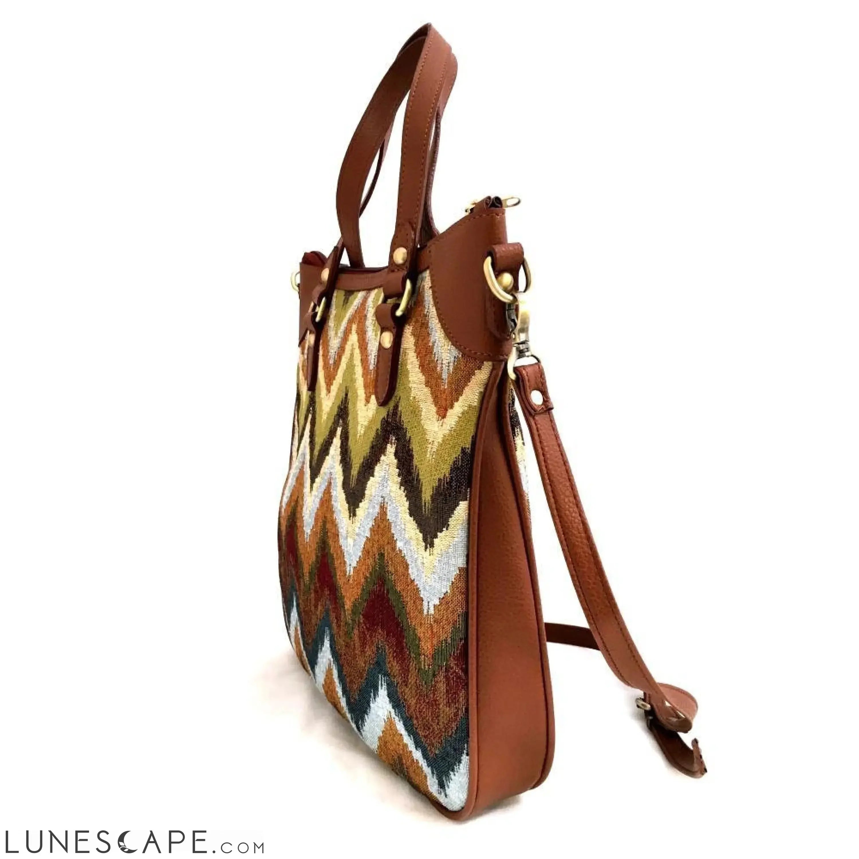 Chevron 15" Shoulder Tote LUNESCAPE