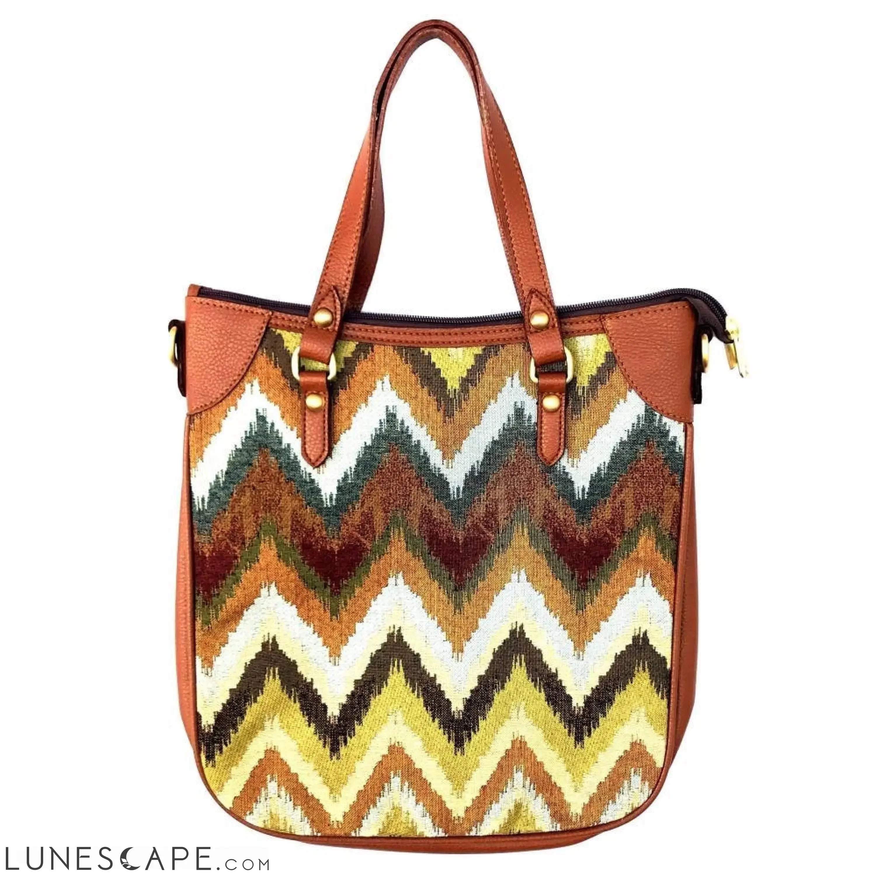 Chevron 15" Shoulder Tote LUNESCAPE