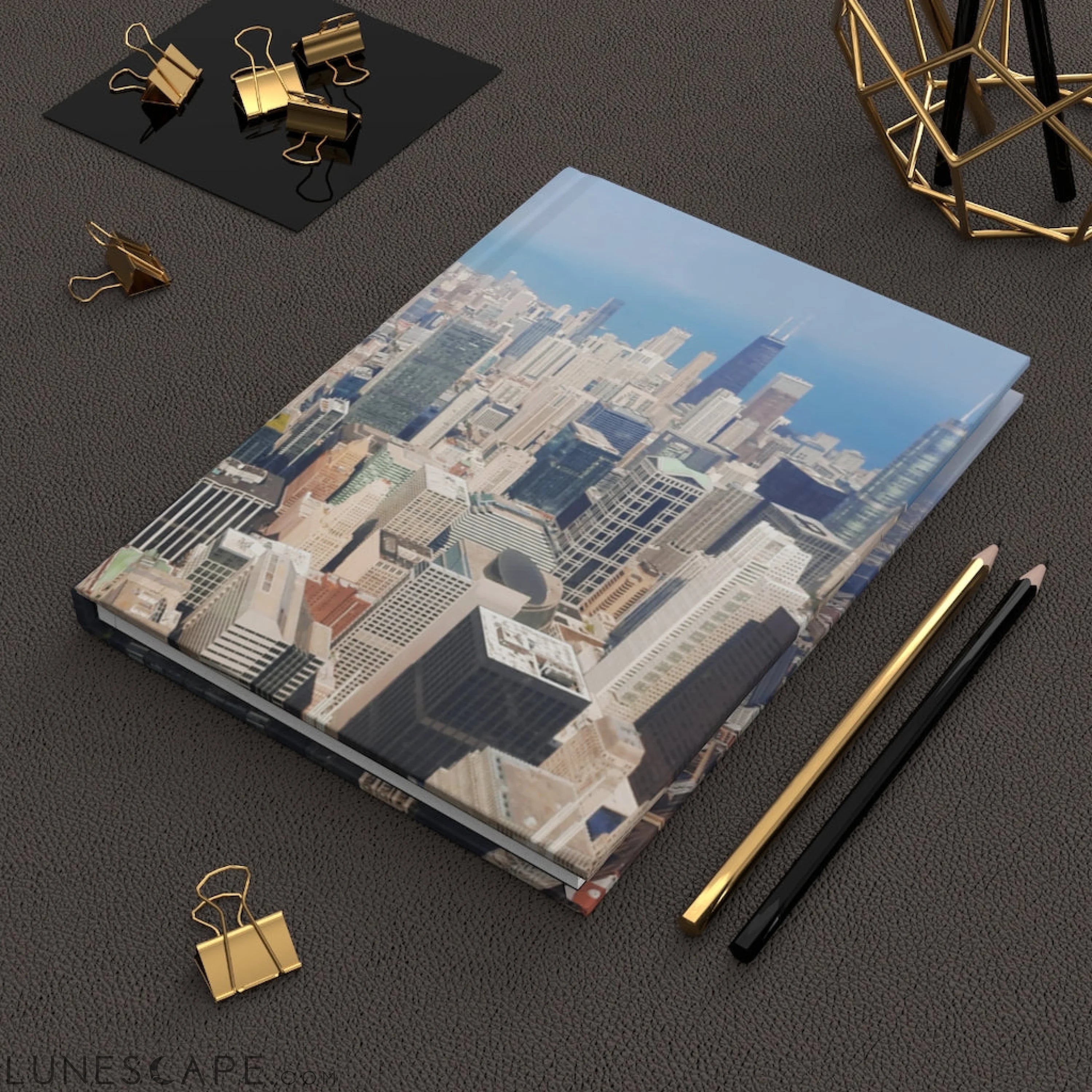 Chicago Skyline Hardcover Journal Matte LUNESCAPE