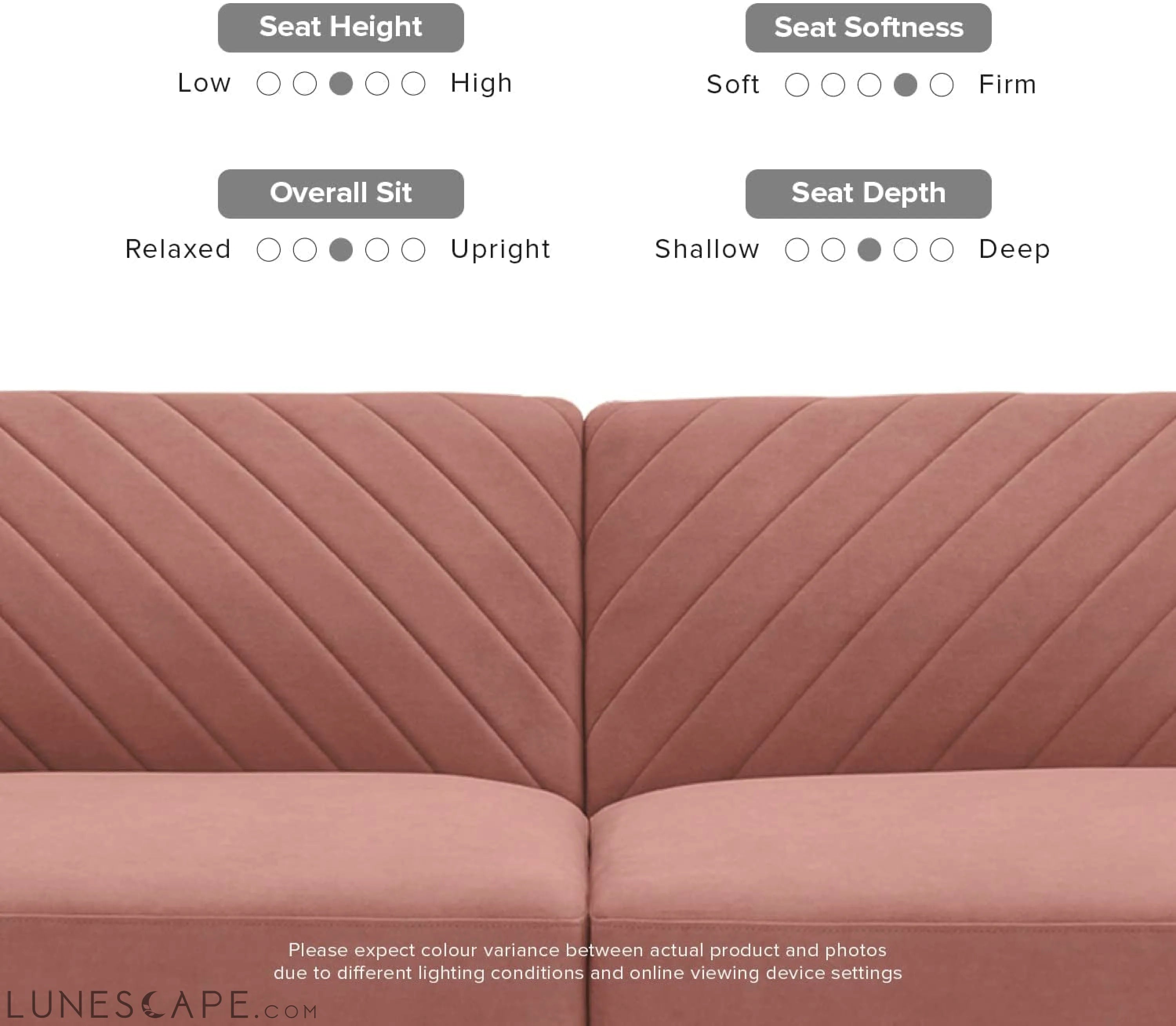 Chloe Futon Sofa Bed with Tapered Legs LUNESCAPE