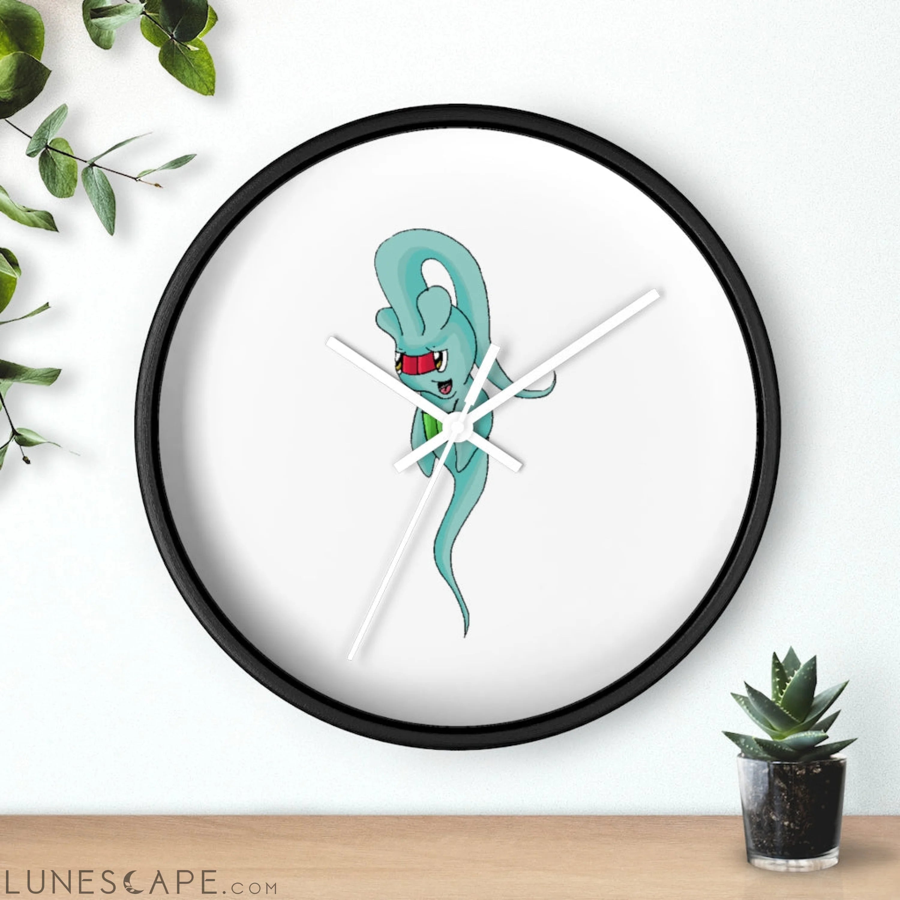 Chriskisx Wall clock LUNESCAPE