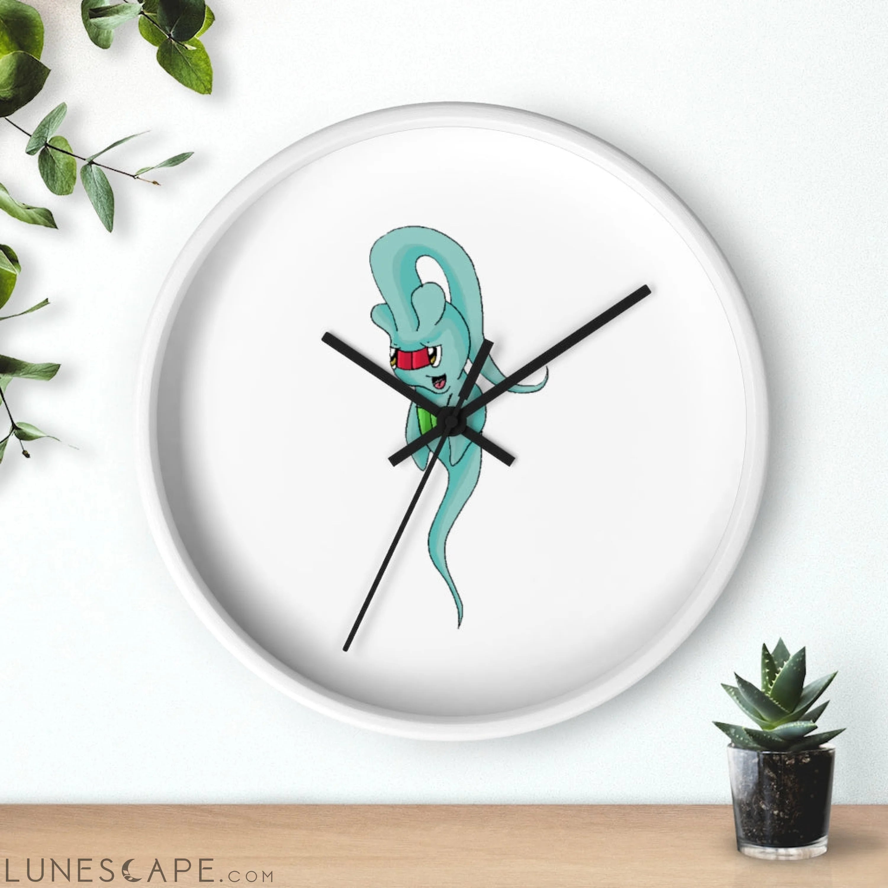 Chriskisx Wall clock LUNESCAPE