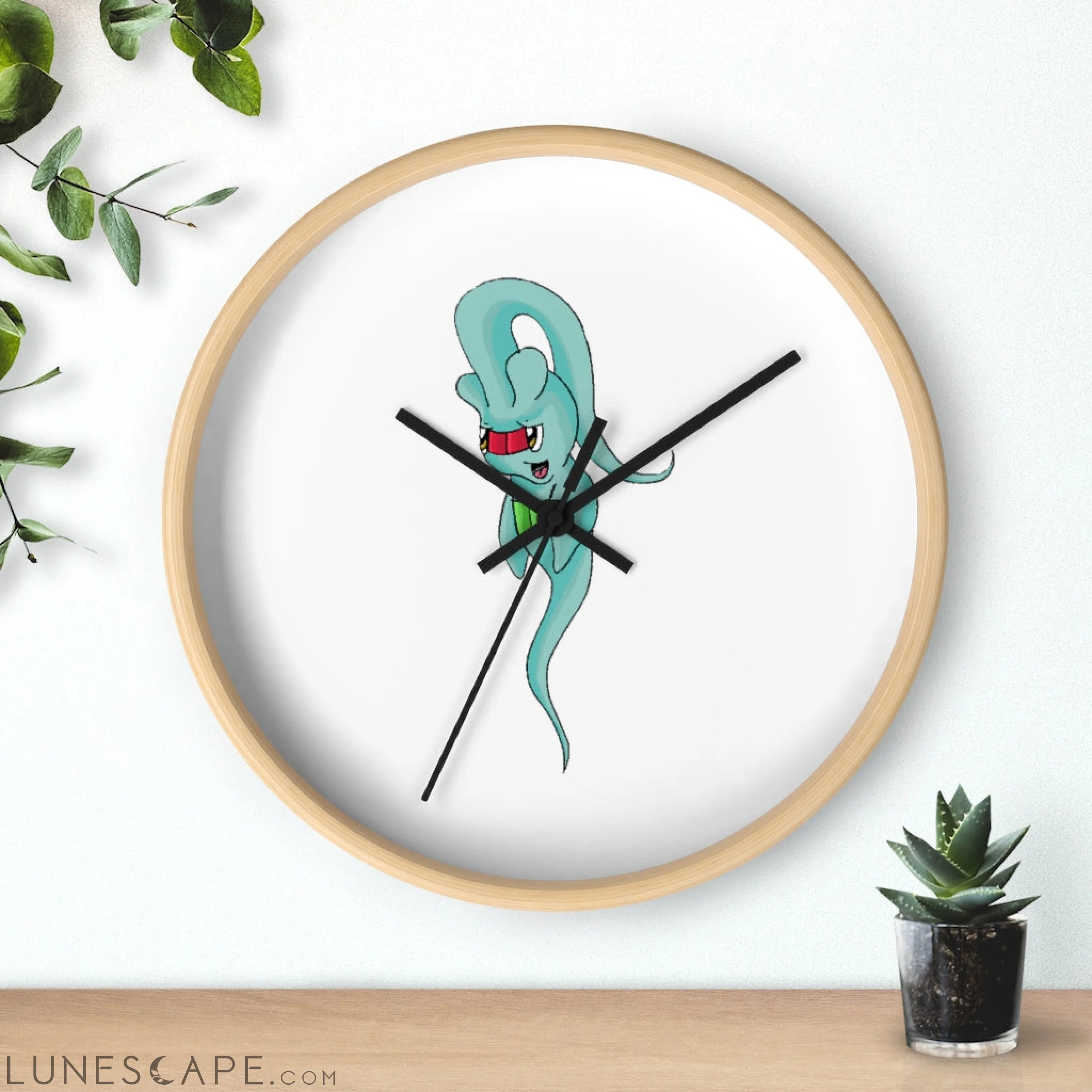 Chriskisx Wall clock LUNESCAPE