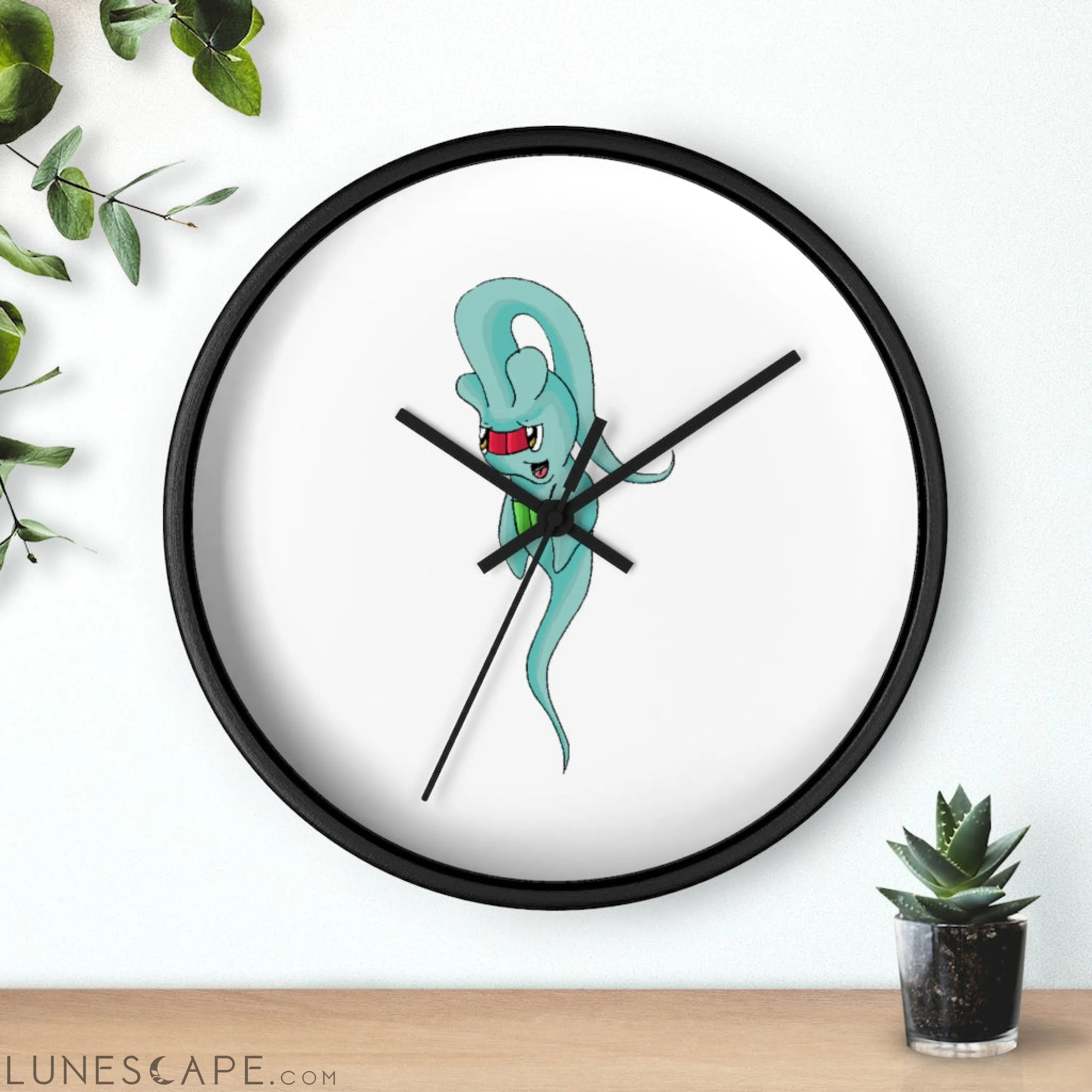 Chriskisx Wall clock LUNESCAPE