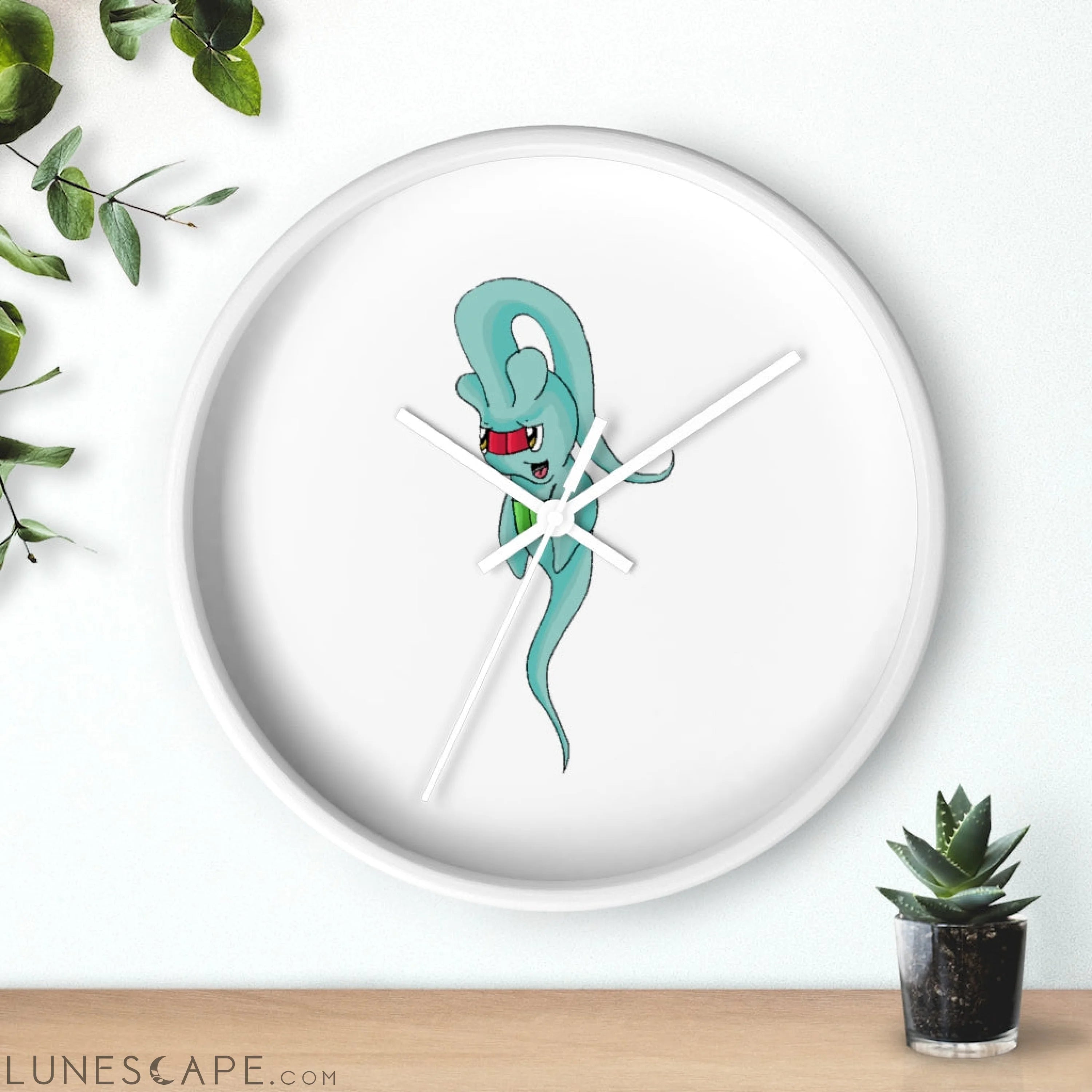 Chriskisx Wall clock LUNESCAPE