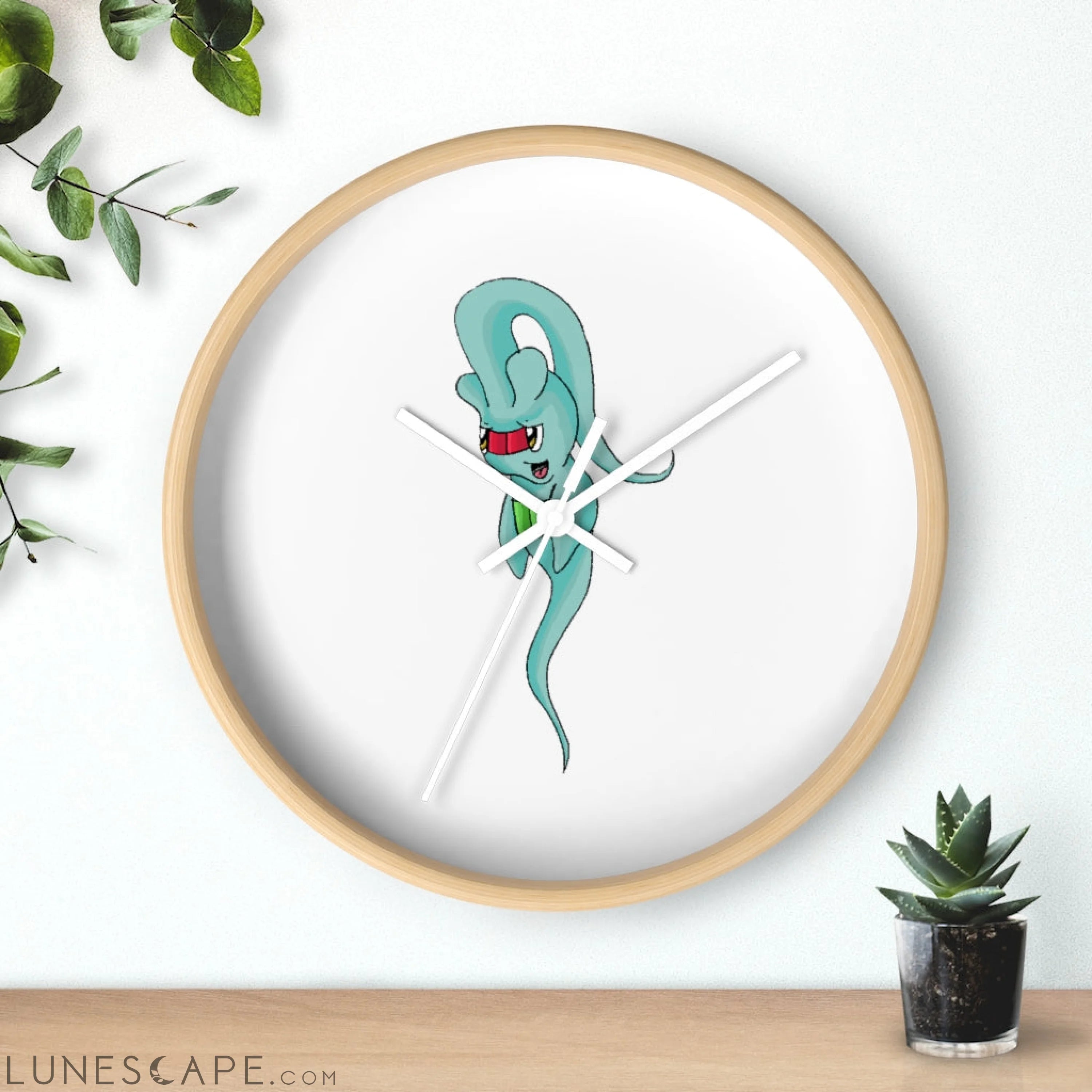 Chriskisx Wall clock LUNESCAPE