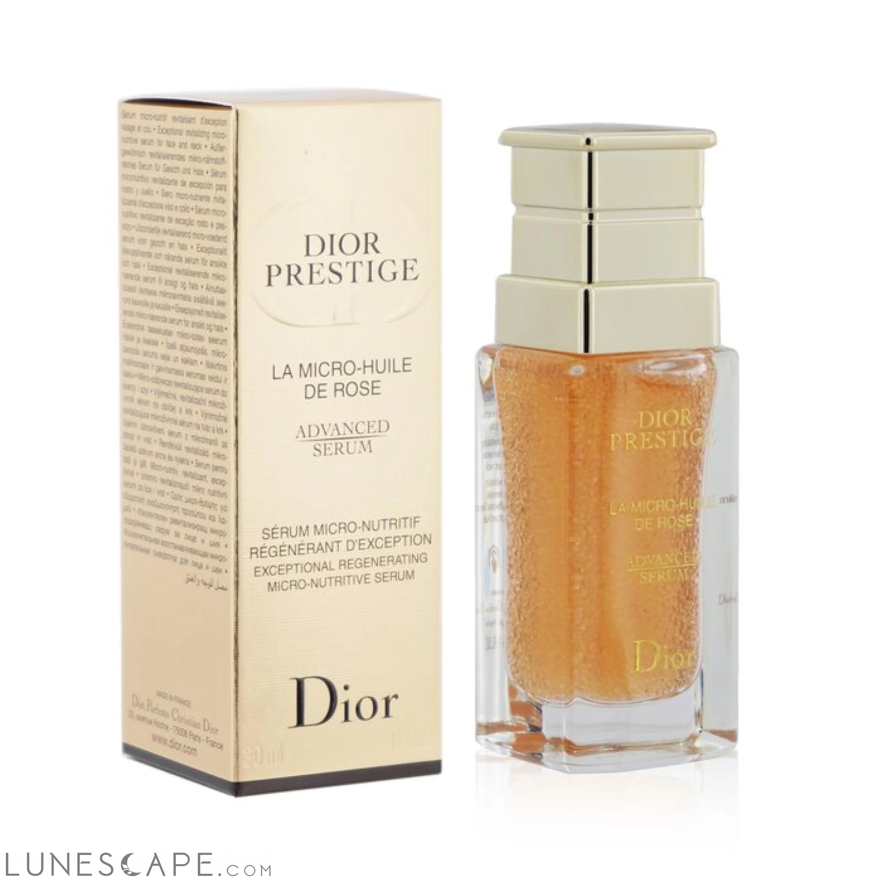 CHRISTIAN DIOR Prestige La Micro-Huile De Rose Advanced Regenerating Serum LUNESCAPE