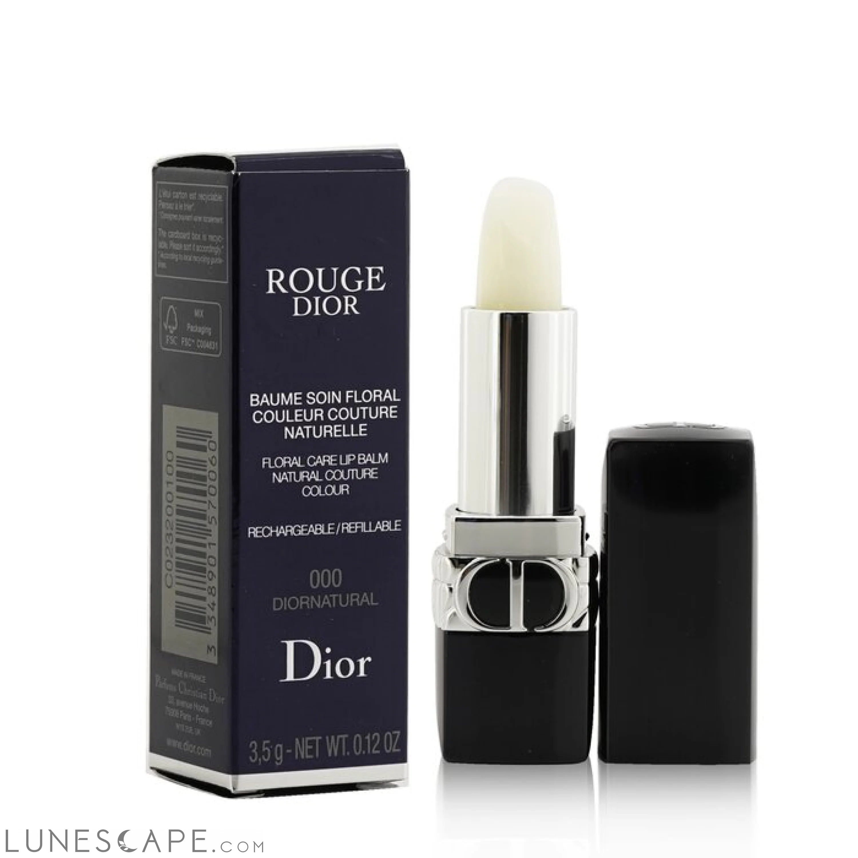 CHRISTIAN DIOR - Rouge Dior Floral Care Refillable Lip Balm 3.5g/0.12oz LUNESCAPE