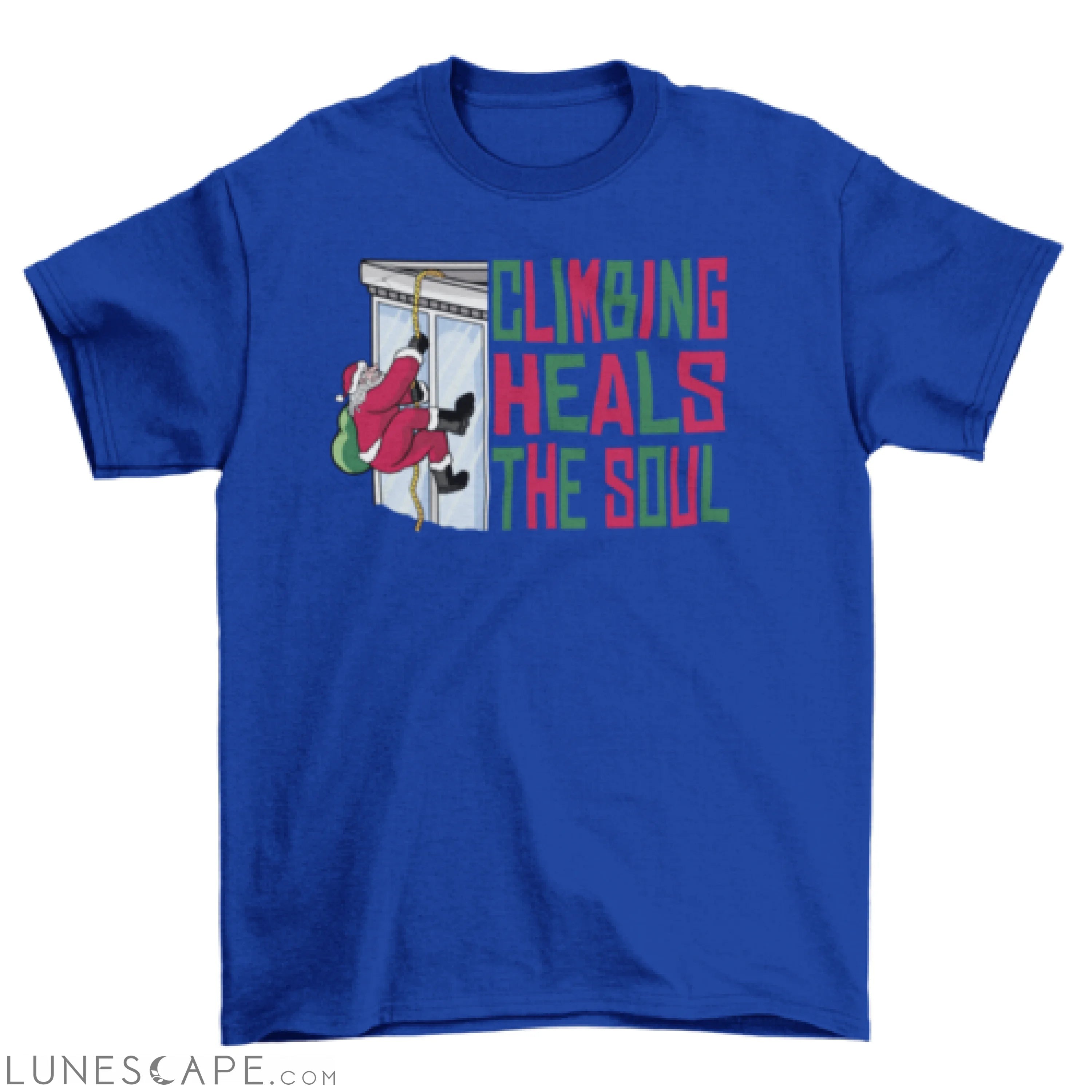 Christmas climbing t-shirt LUNESCAPE