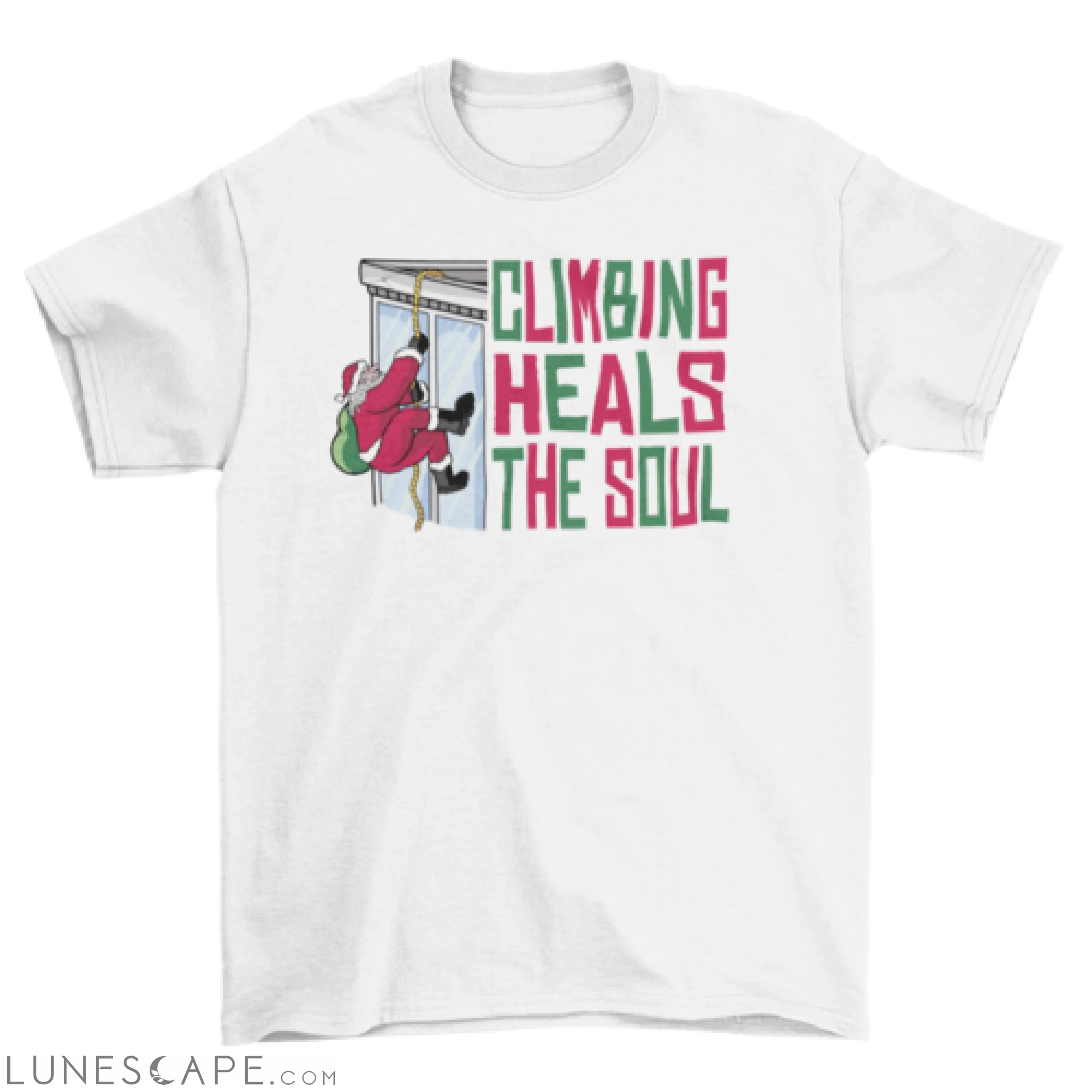 Christmas climbing t-shirt LUNESCAPE