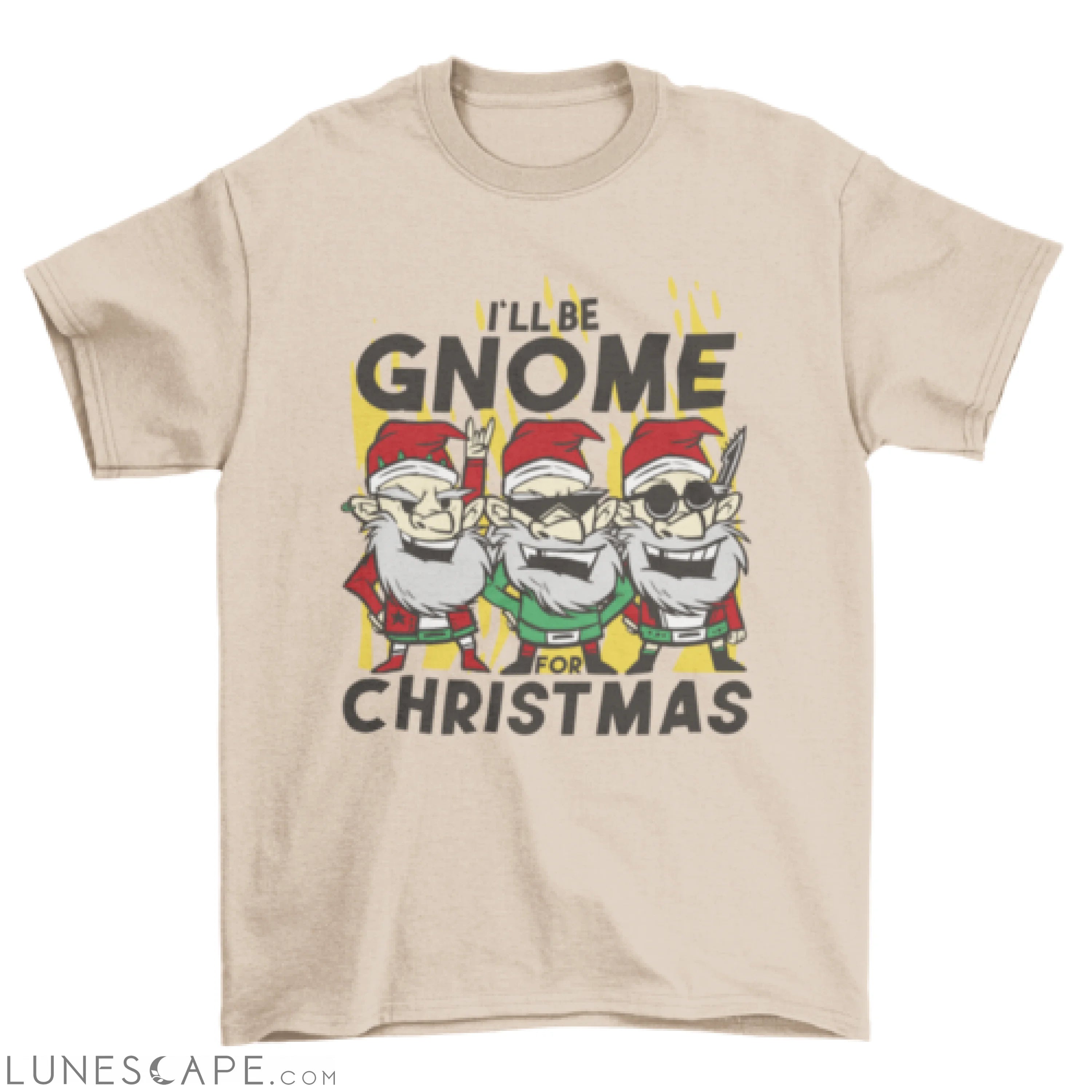Christmas gnomes rocking t-shirt LUNESCAPE