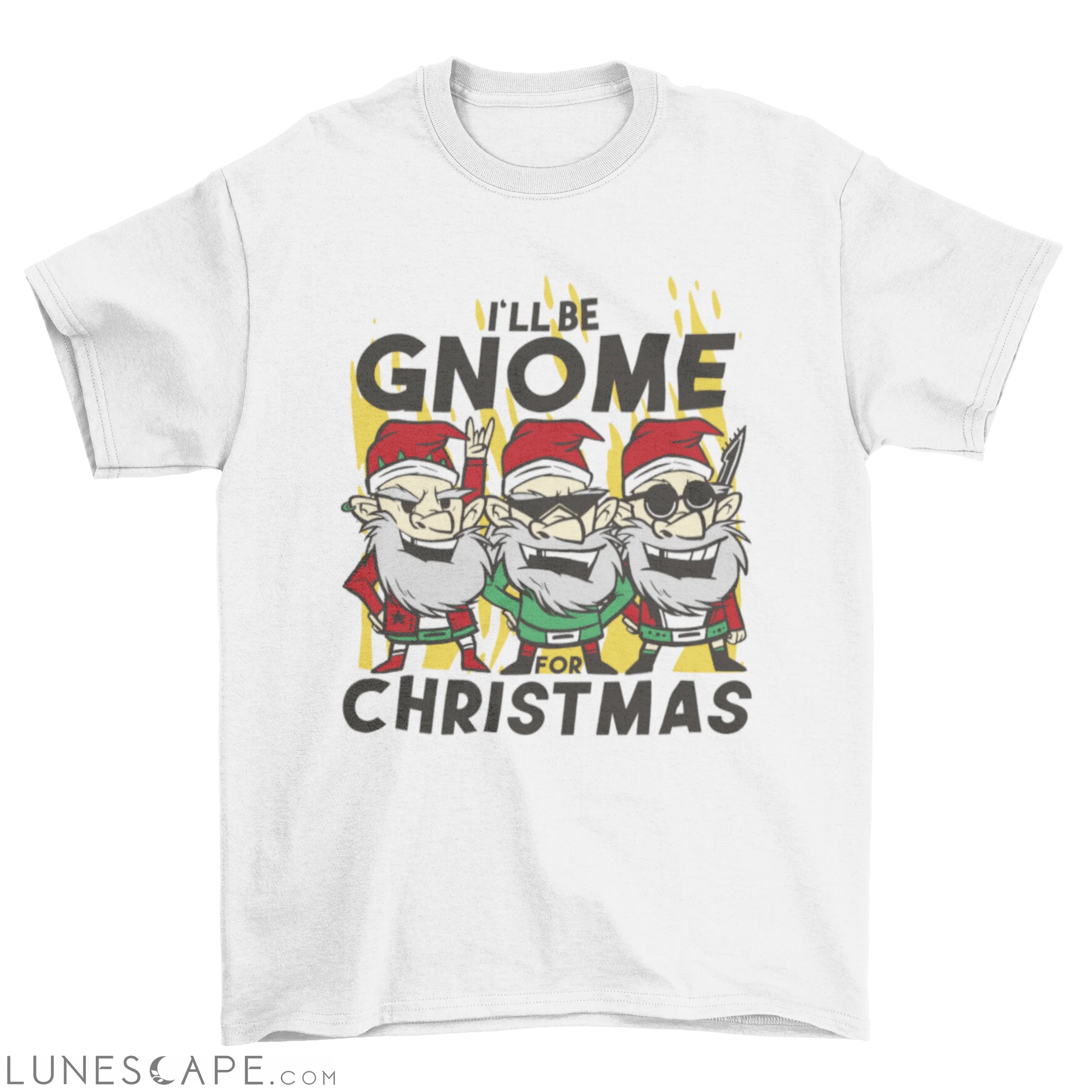 Christmas gnomes rocking t-shirt LUNESCAPE