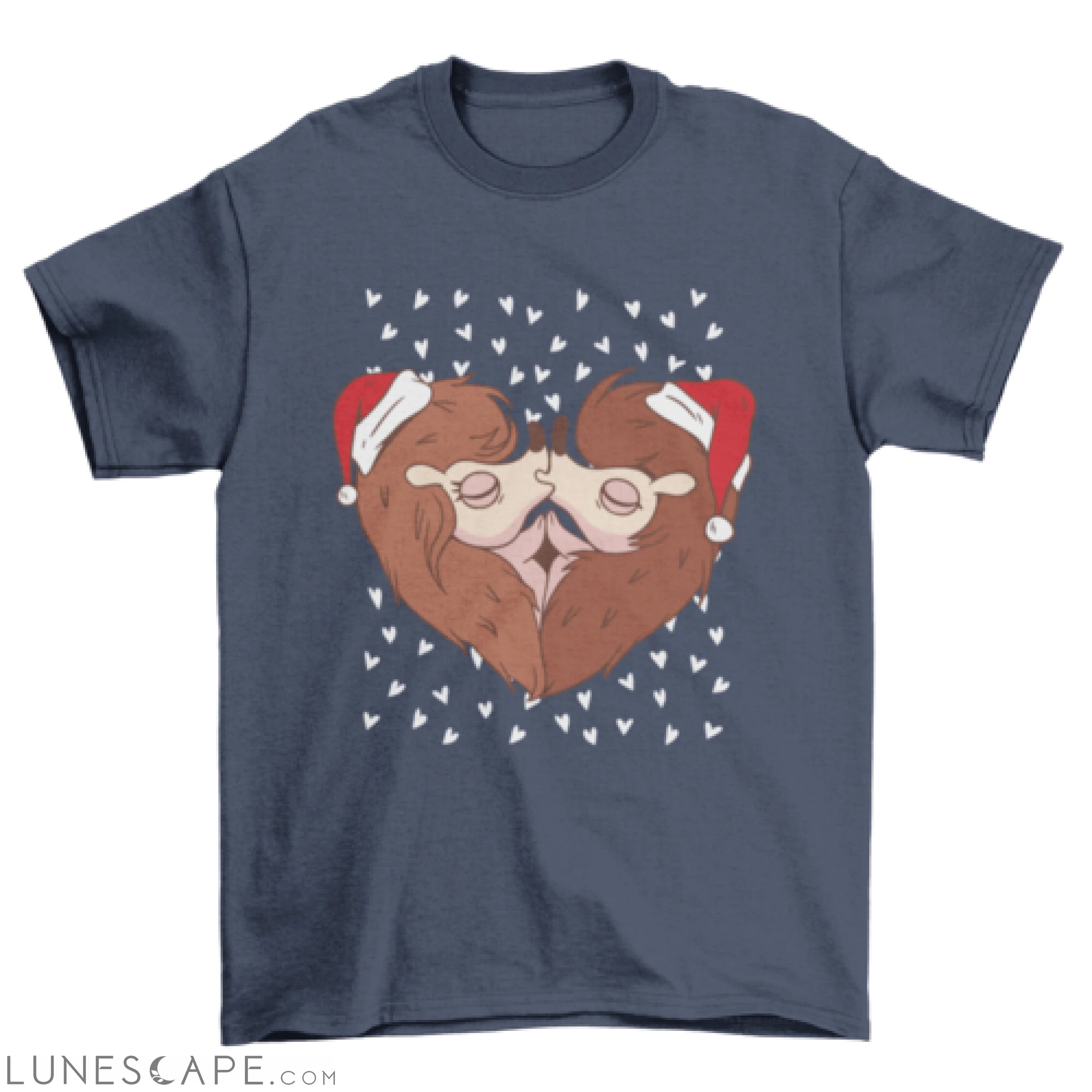 Christmas hedgehogs t-shirt LUNESCAPE