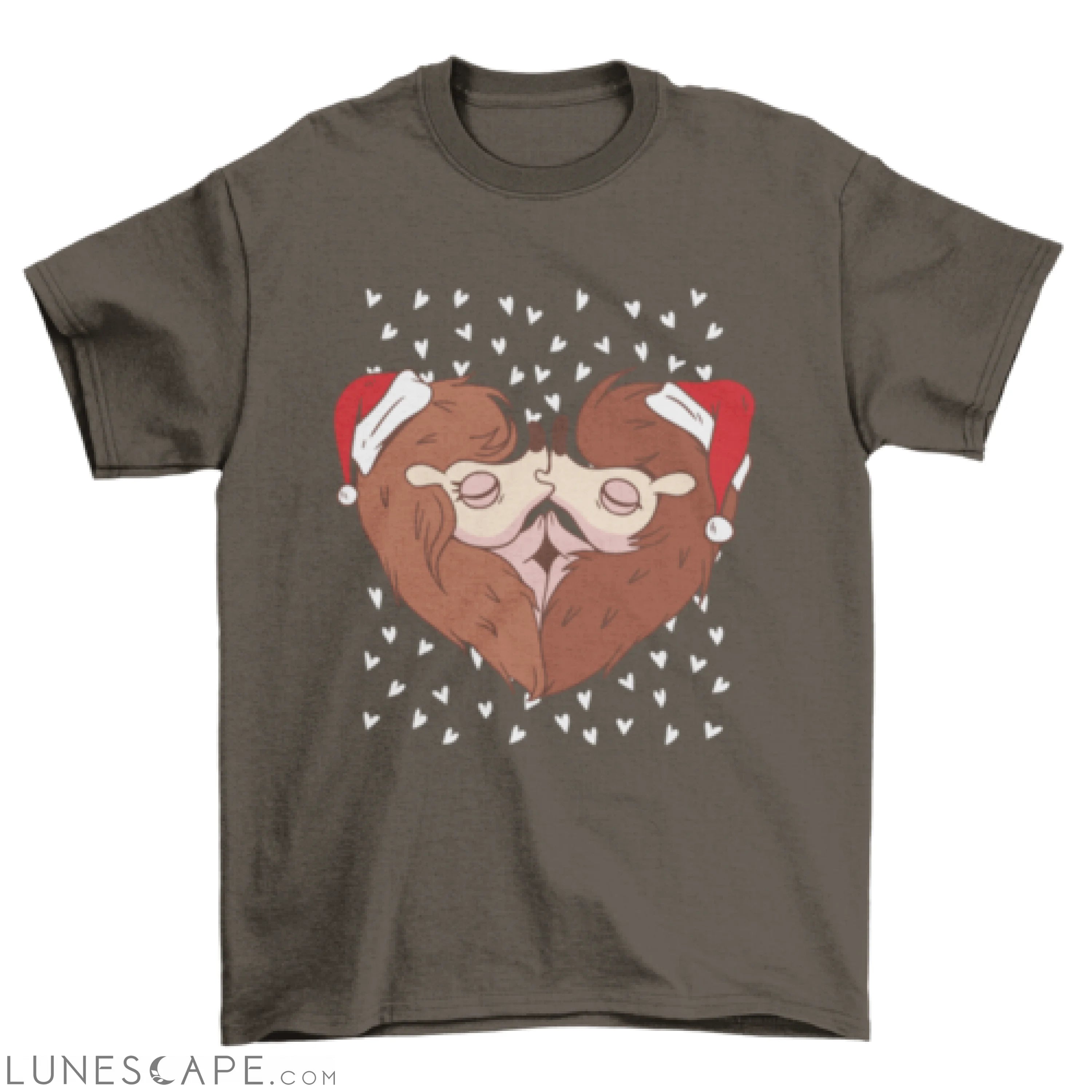 Christmas hedgehogs t-shirt LUNESCAPE