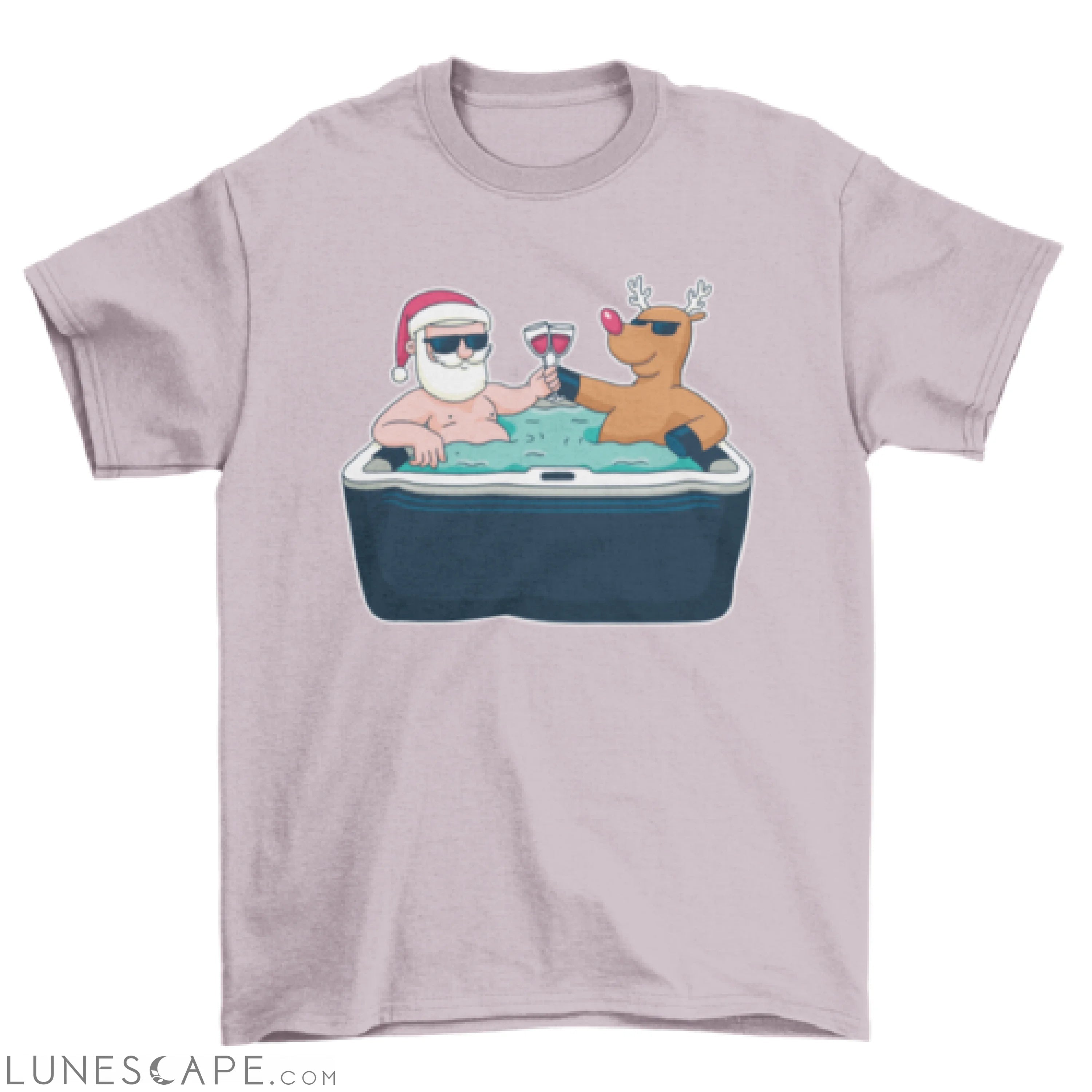 Christmas jacuzzi t-shirt LUNESCAPE