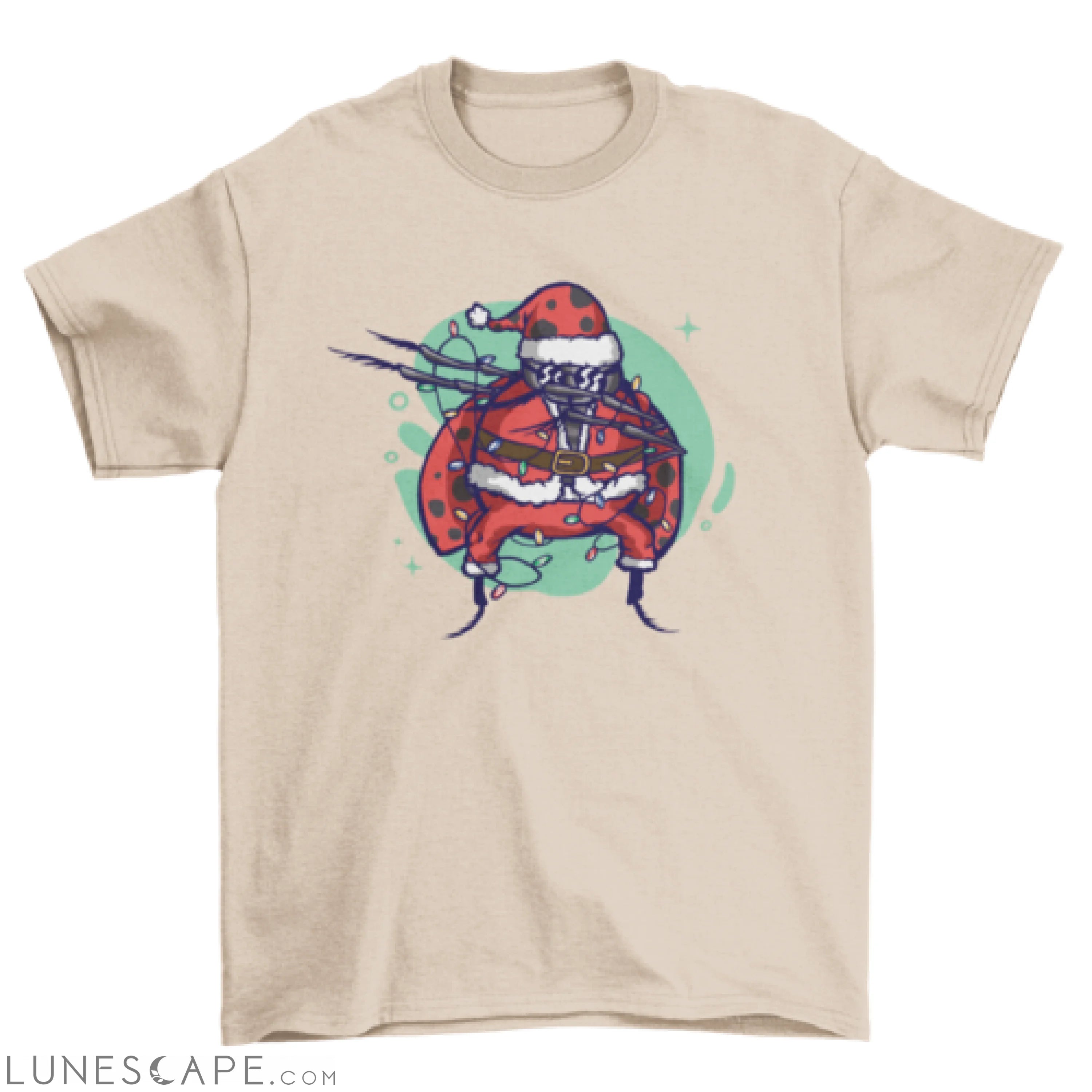Christmas ladybug t-shirt LUNESCAPE