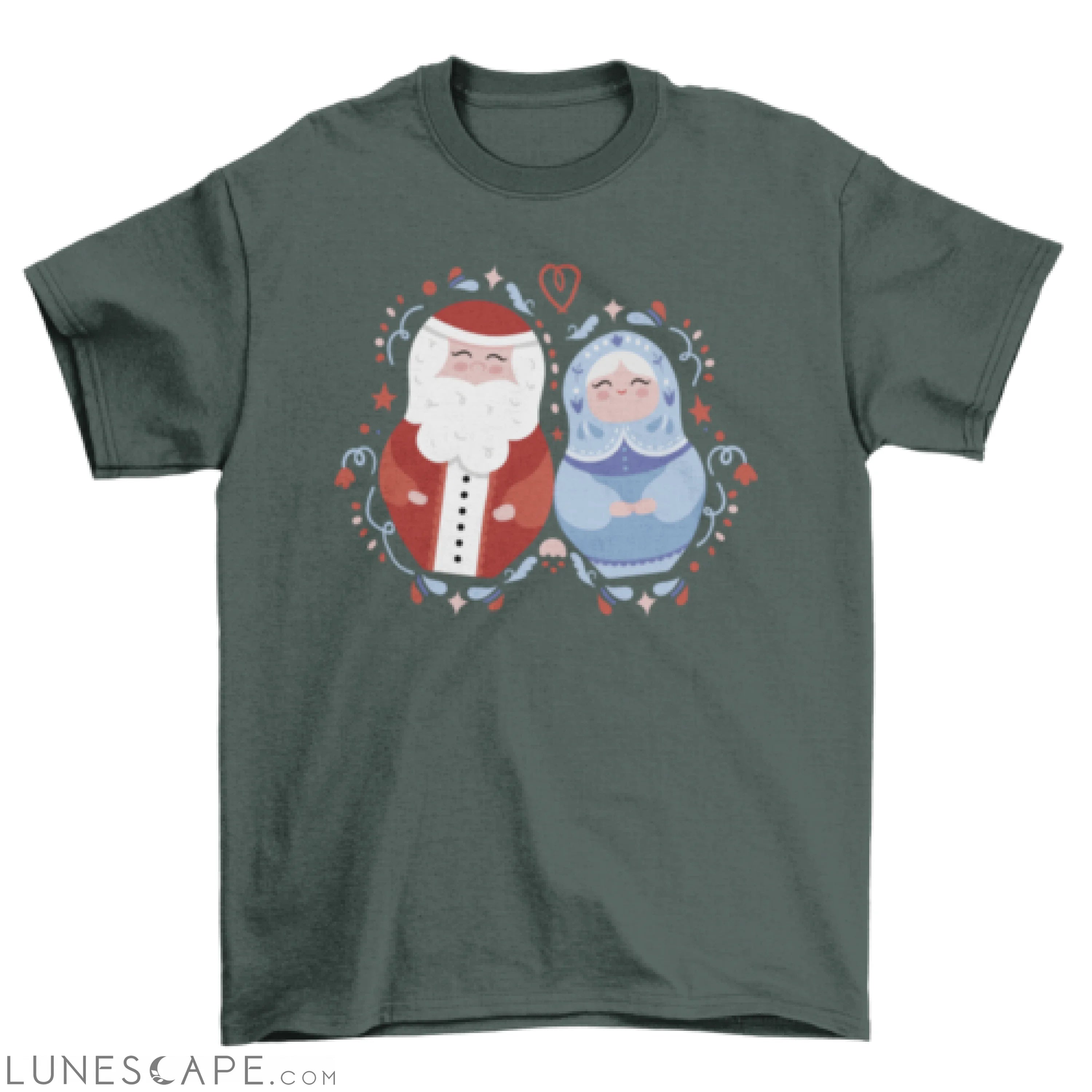 Christmas Mamushkas t-shirt design LUNESCAPE