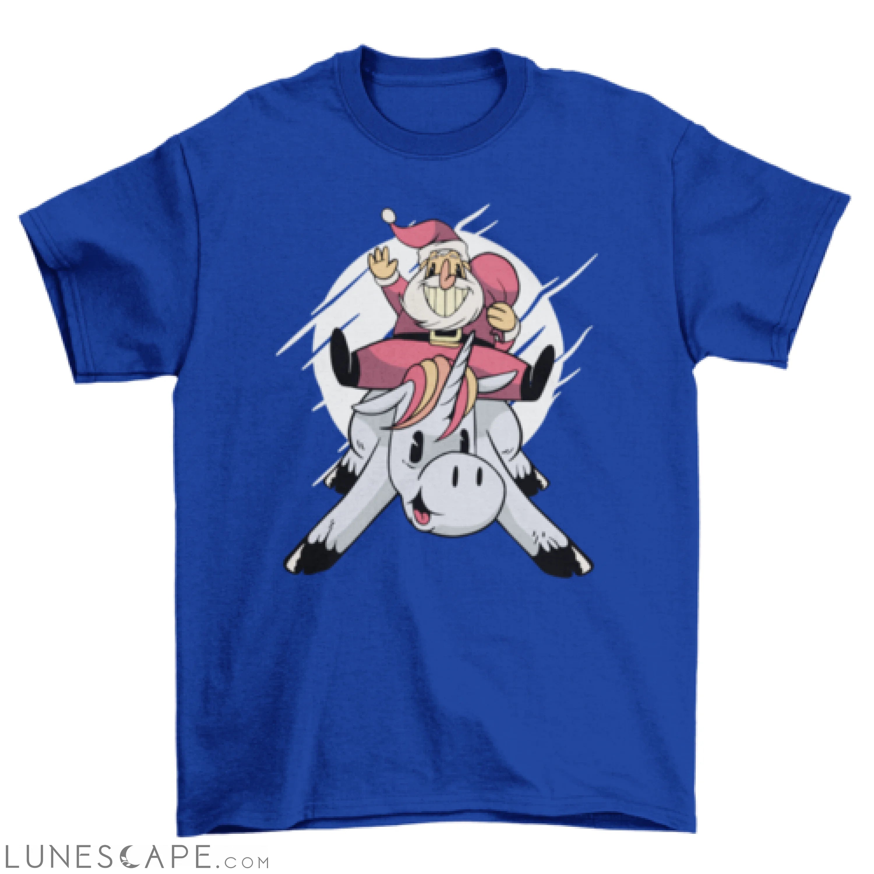Christmas on unicorn t-shirt LUNESCAPE