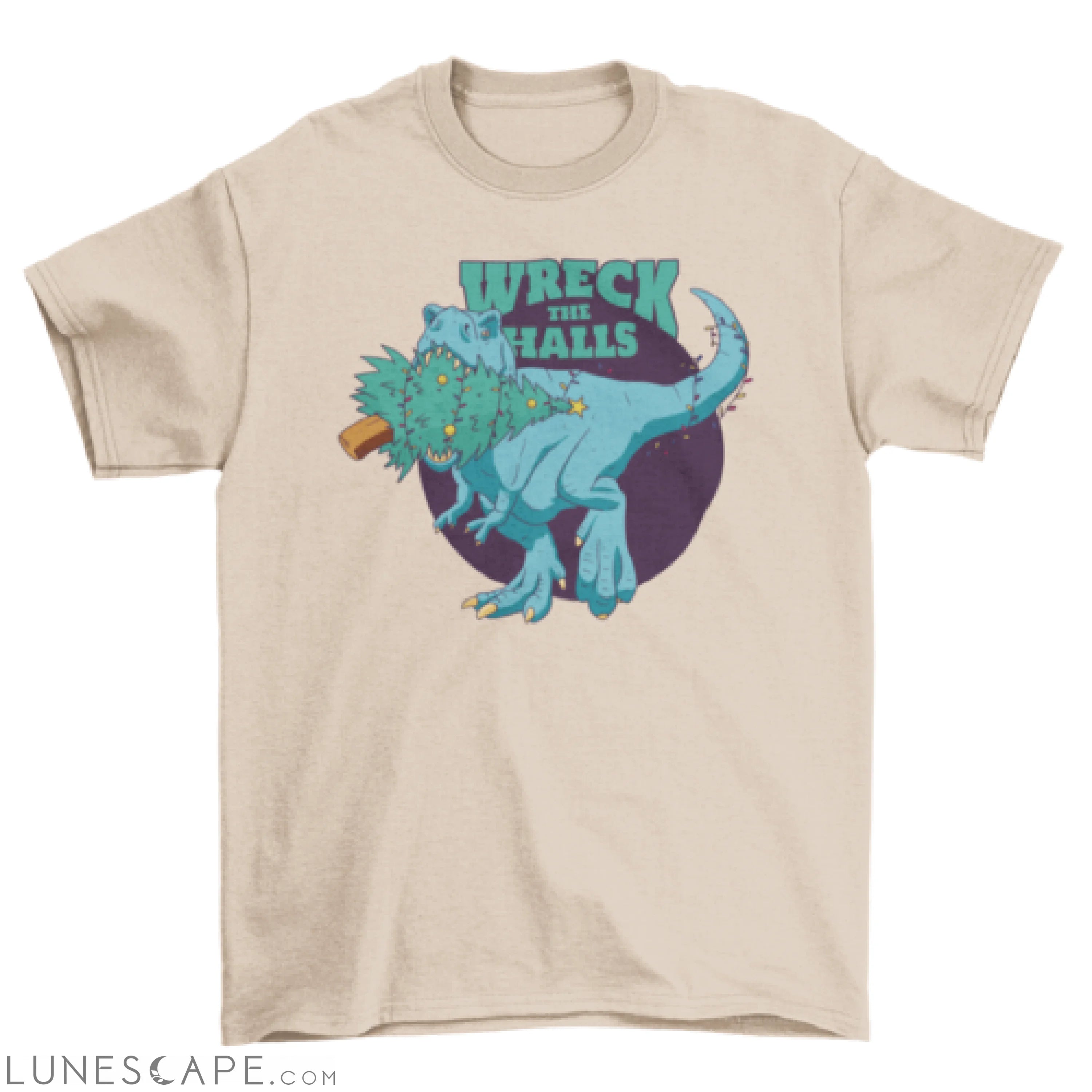 Christmas t-rex quote t-shirt LUNESCAPE