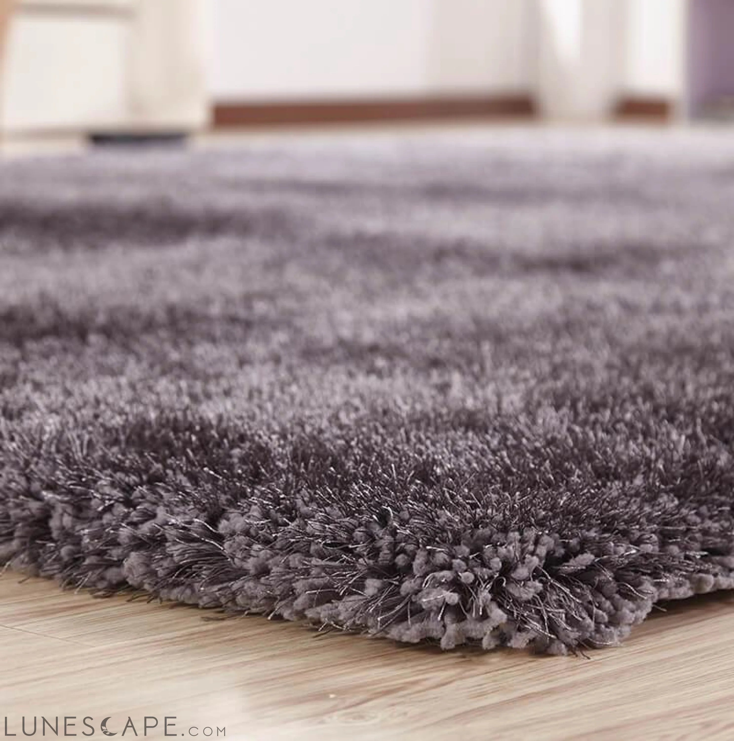 Chubby Gray Area Rug LUNESCAPE