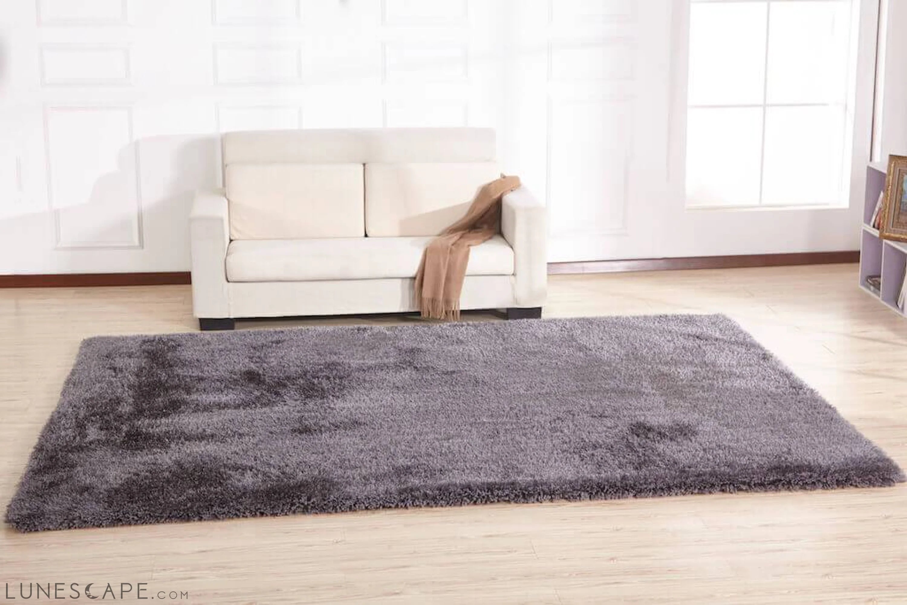 Chubby Gray Area Rug LUNESCAPE