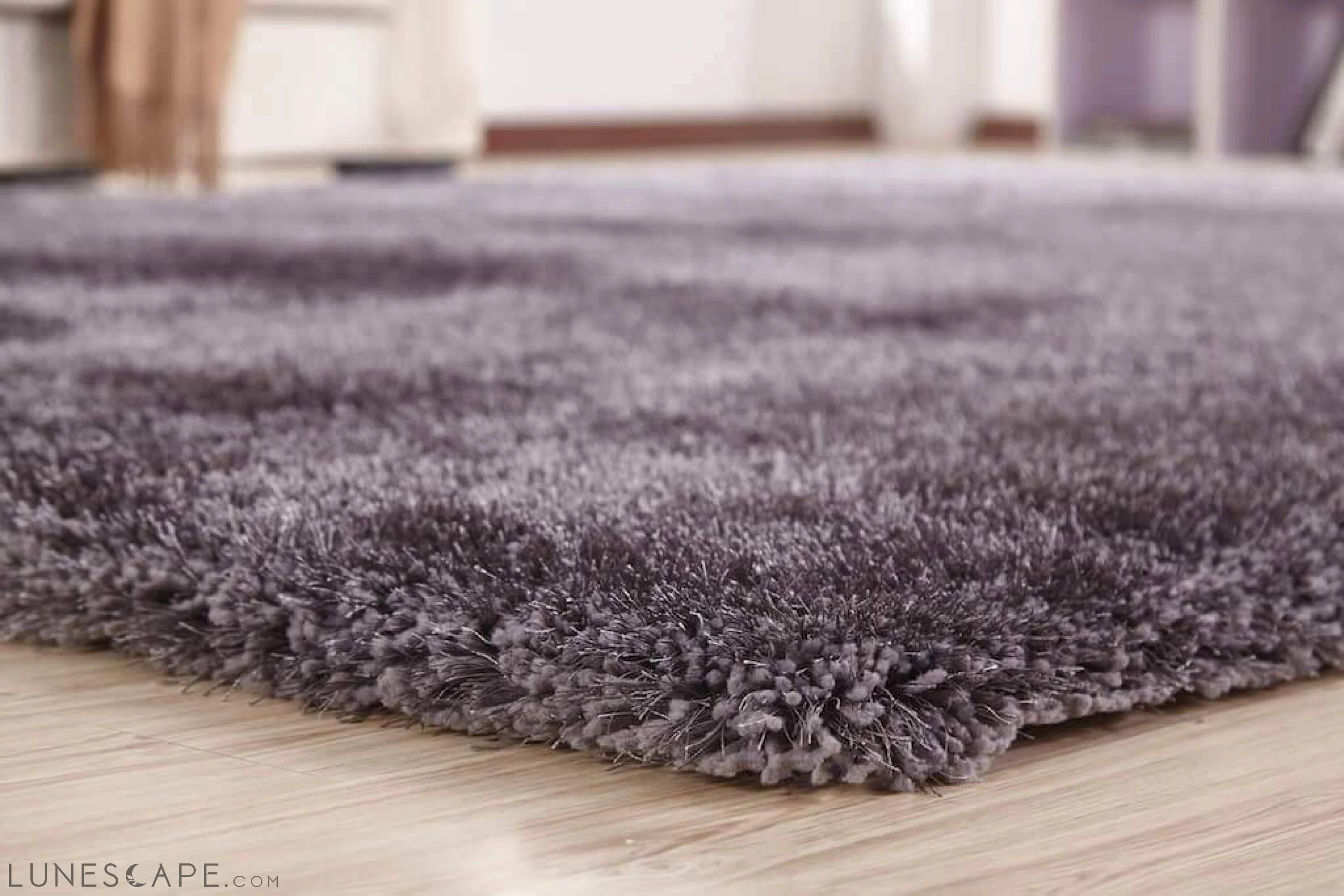 Chubby Gray Area Rug LUNESCAPE