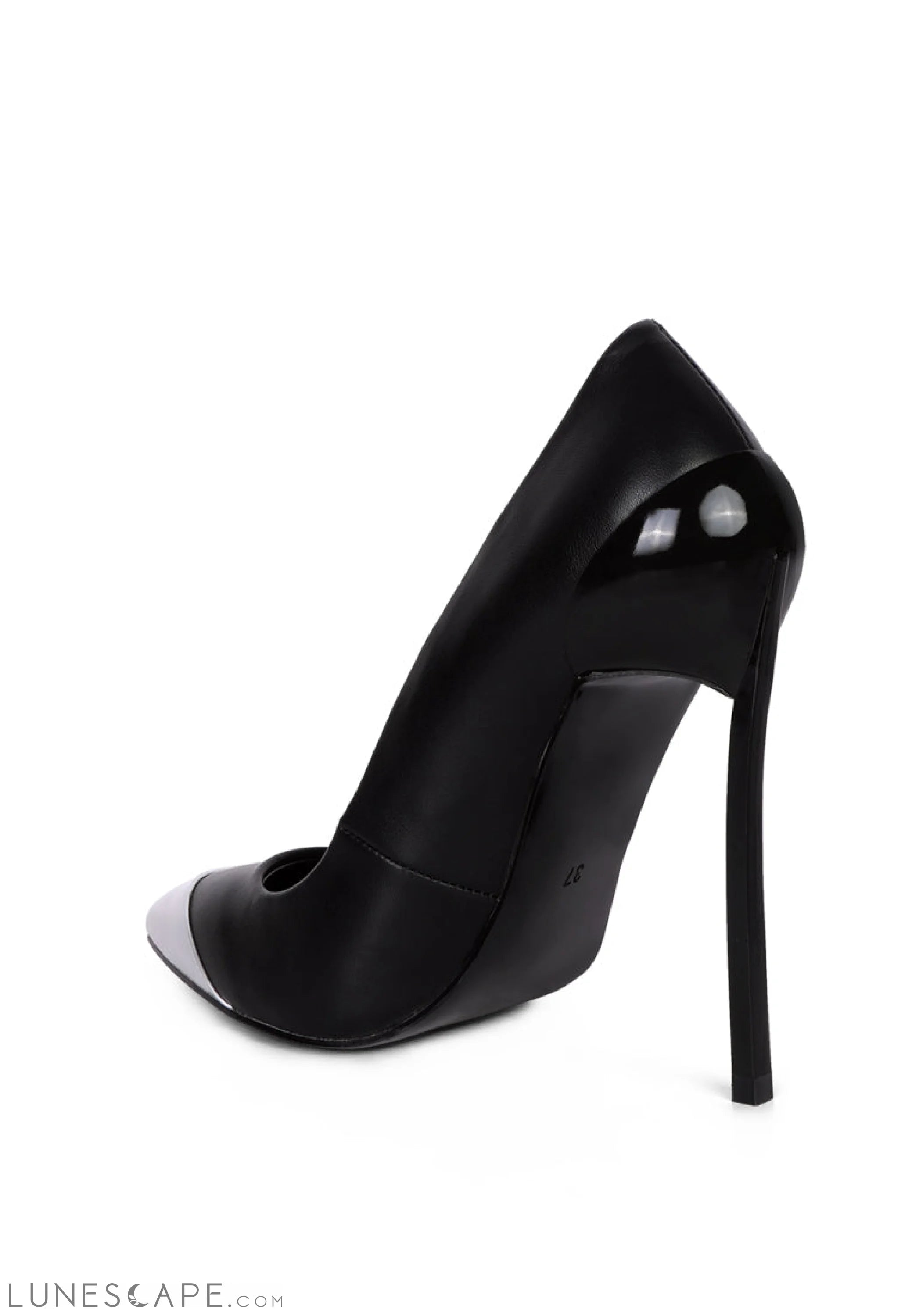 Cidra Silver Dip Stiletto Heels LUNESCAPE