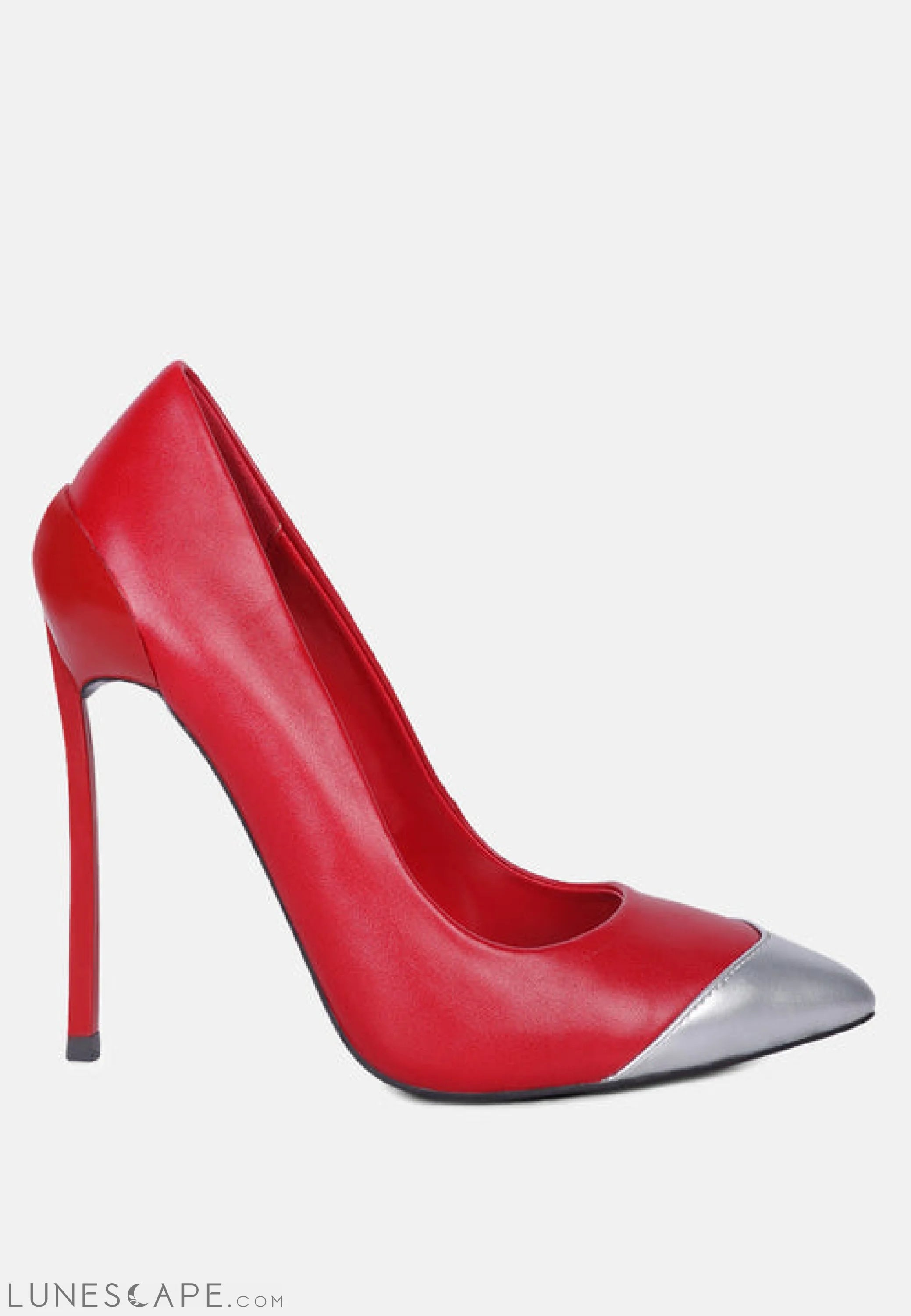 Cidra Silver Dip Stiletto Heels LUNESCAPE