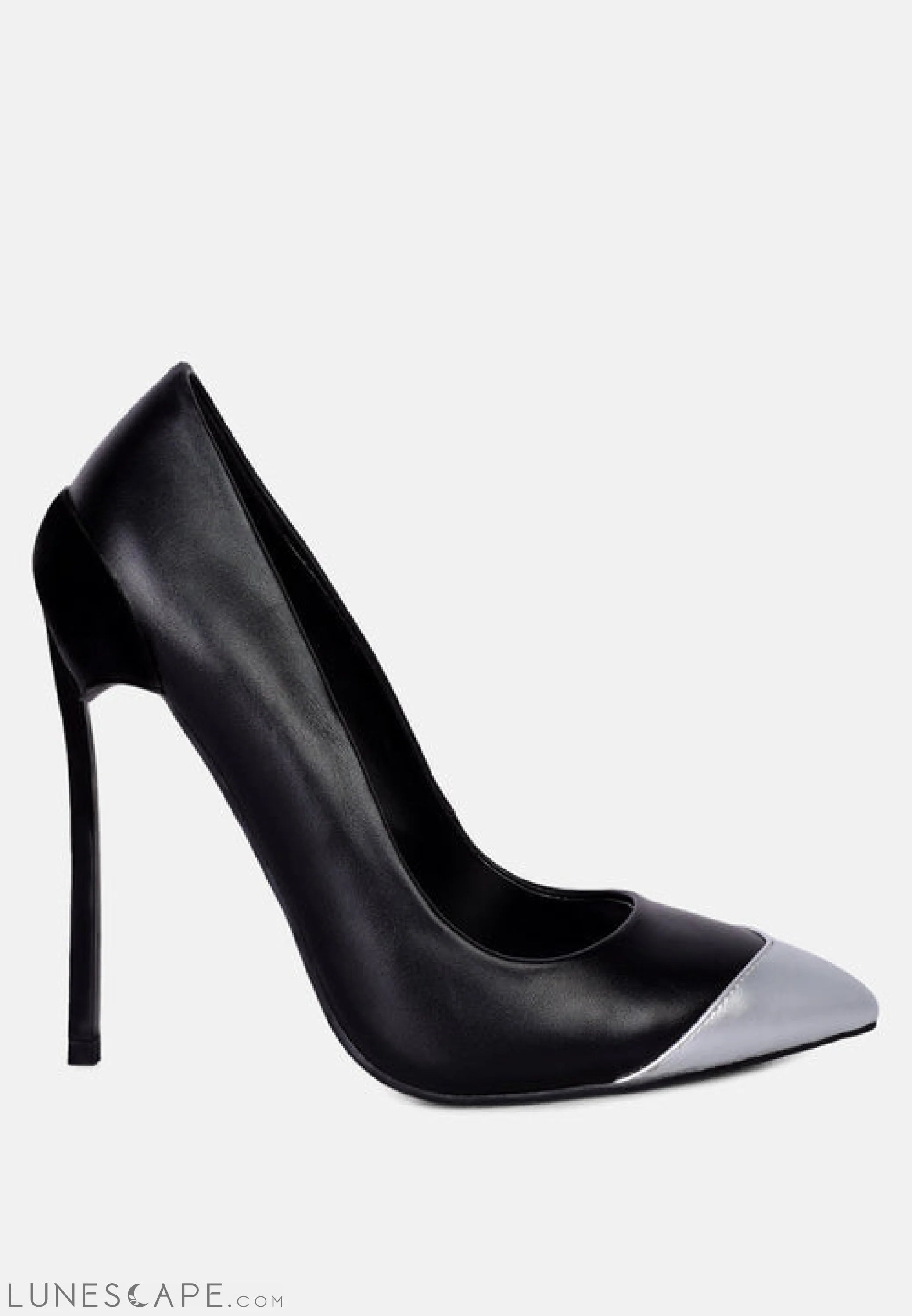 Cidra Silver Dip Stiletto Heels LUNESCAPE