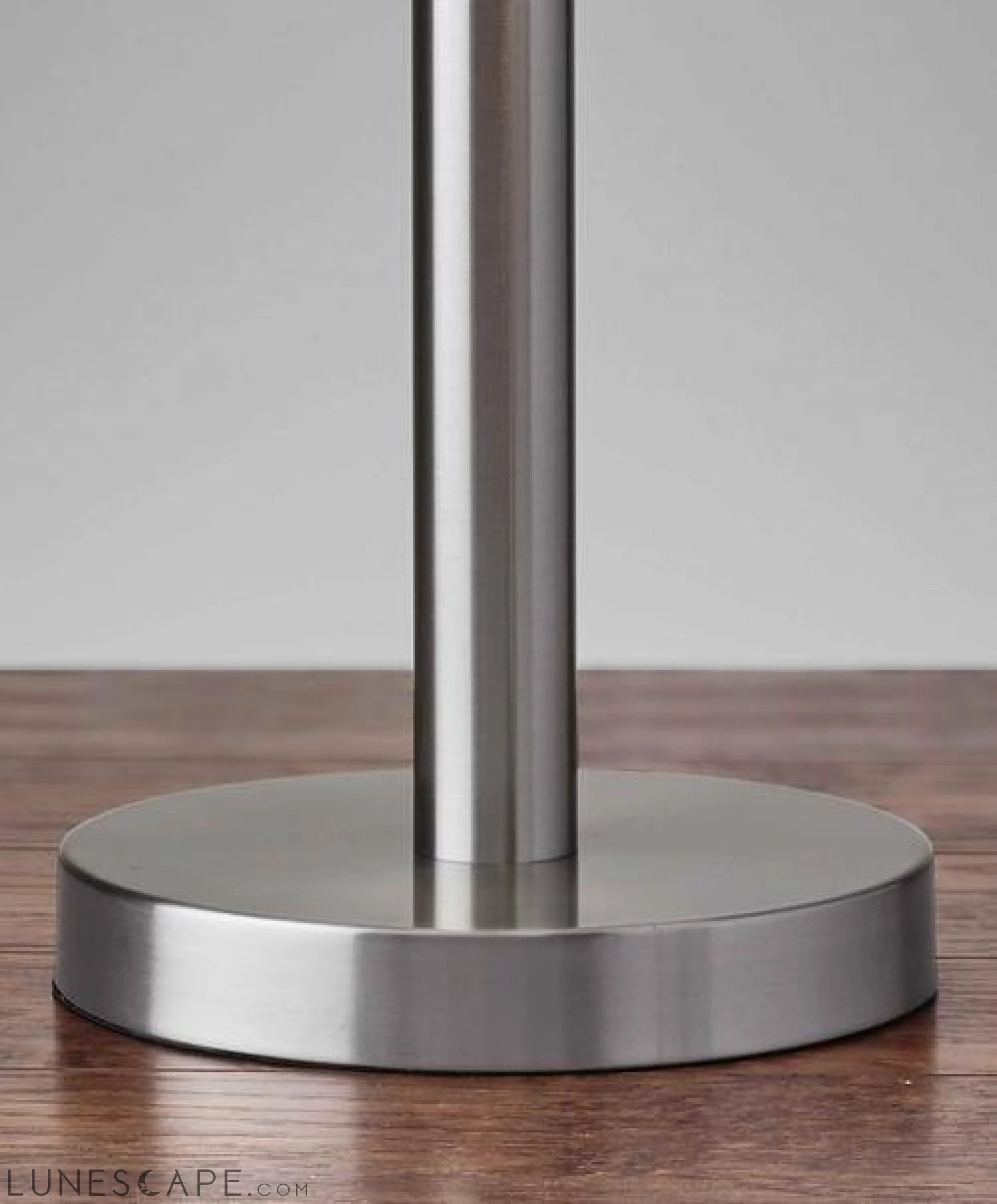 Classic Brushed Steel Metal Table Lamp LUNESCAPE