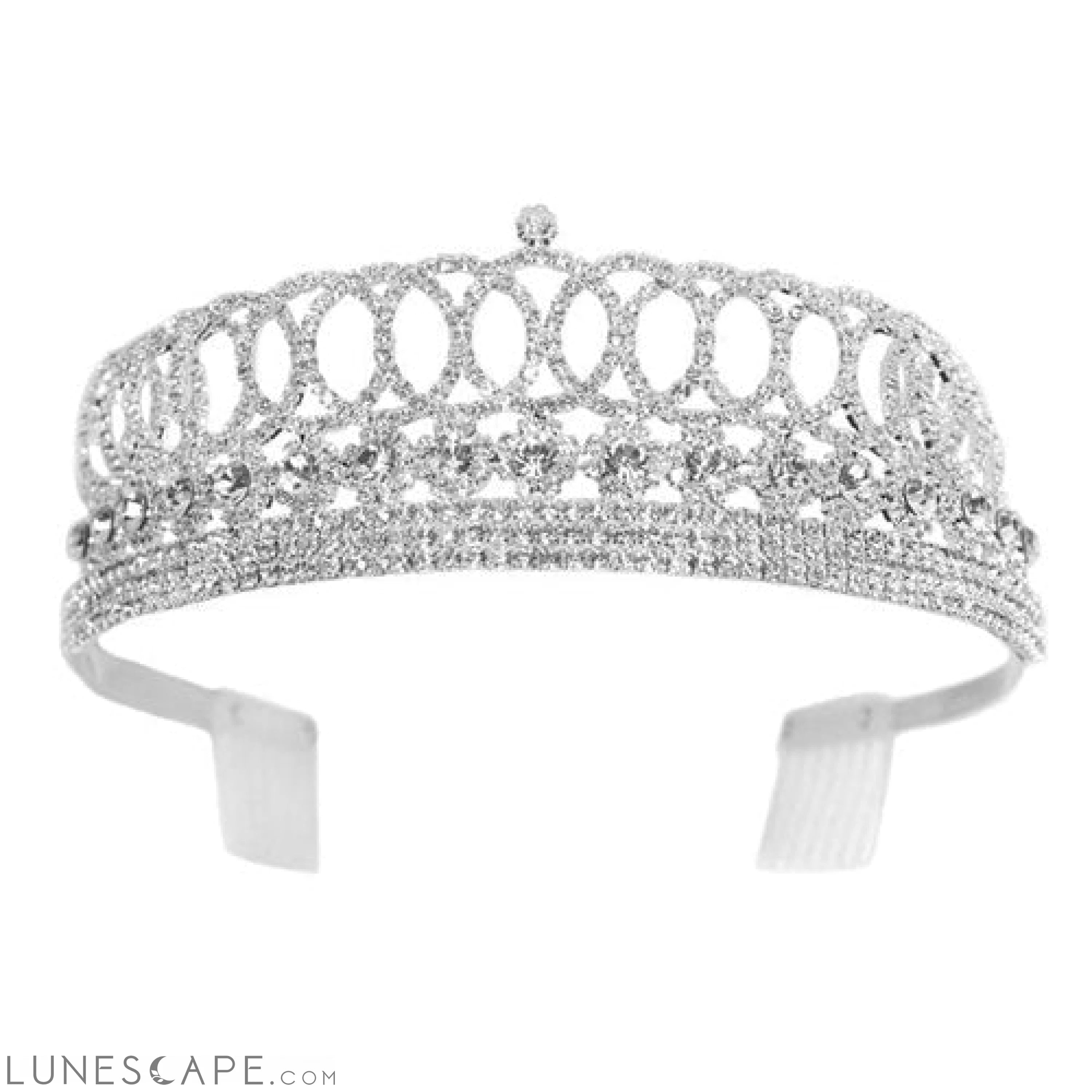 Classic Rhinestone Princess Tiara LUNESCAPE