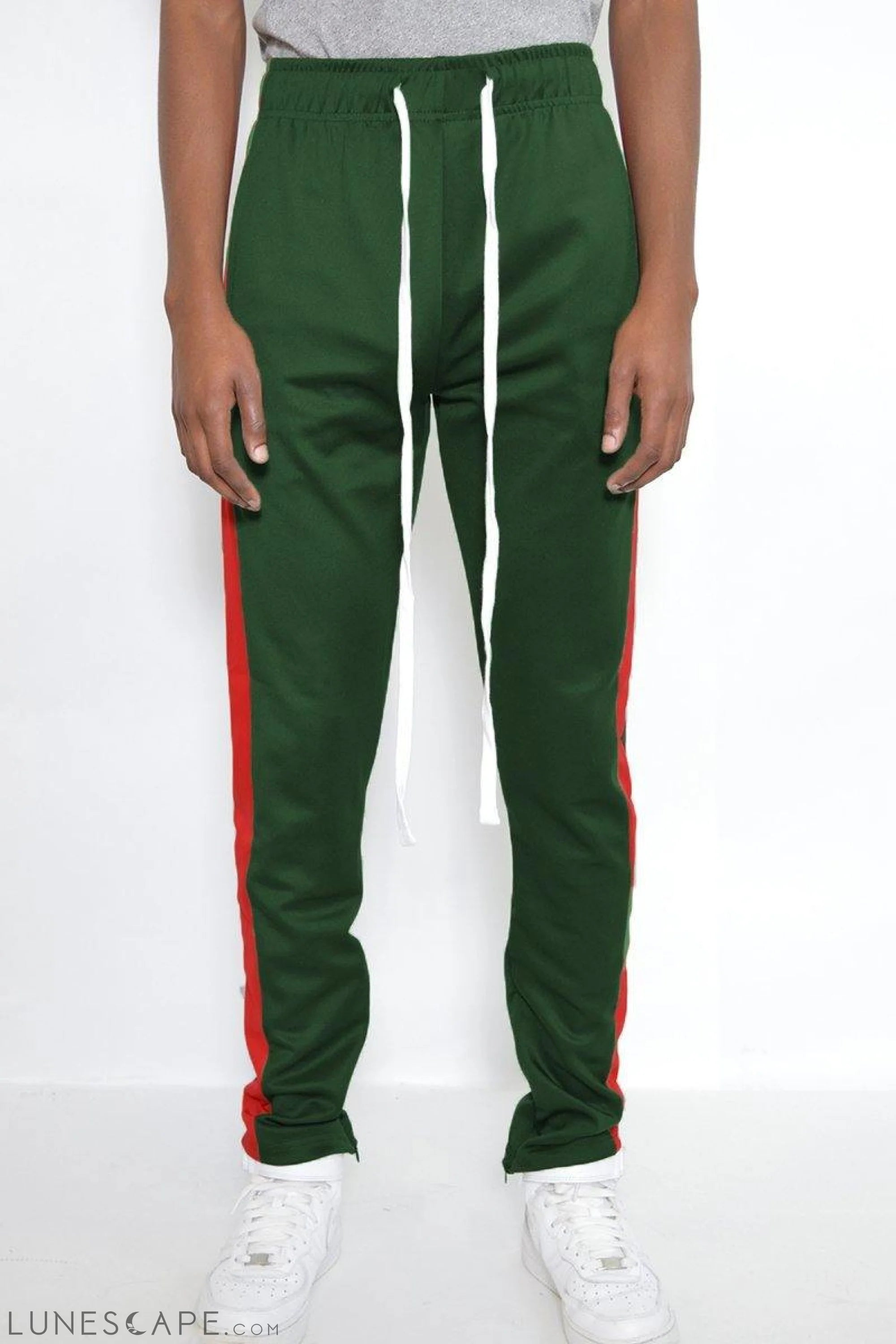 CLASSIC SLIM FIT TRACK PANTS - GREEN LUNESCAPE