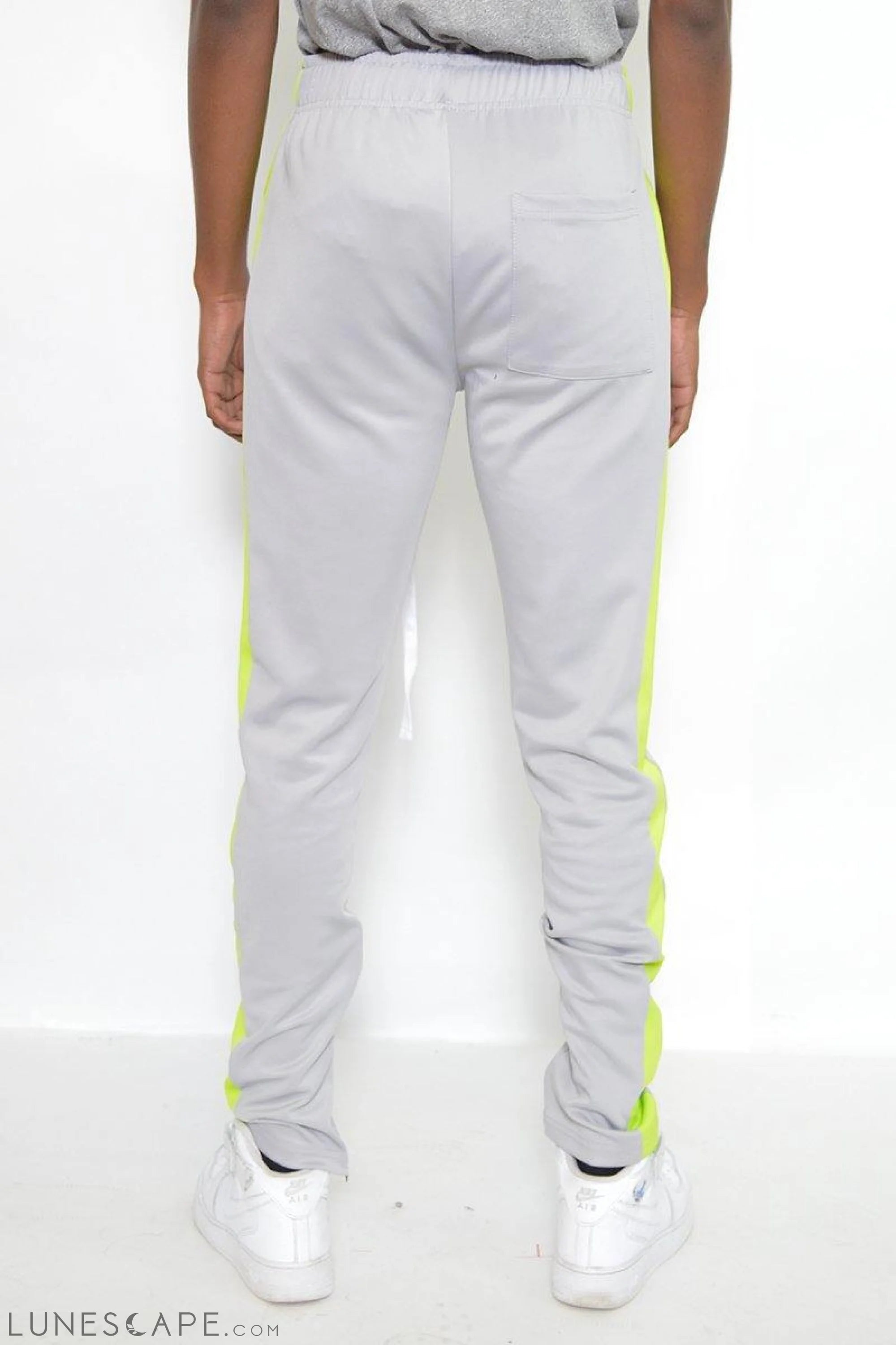 CLASSIC SLIM FIT TRACK PANTS - NEON STRIPE LUNESCAPE