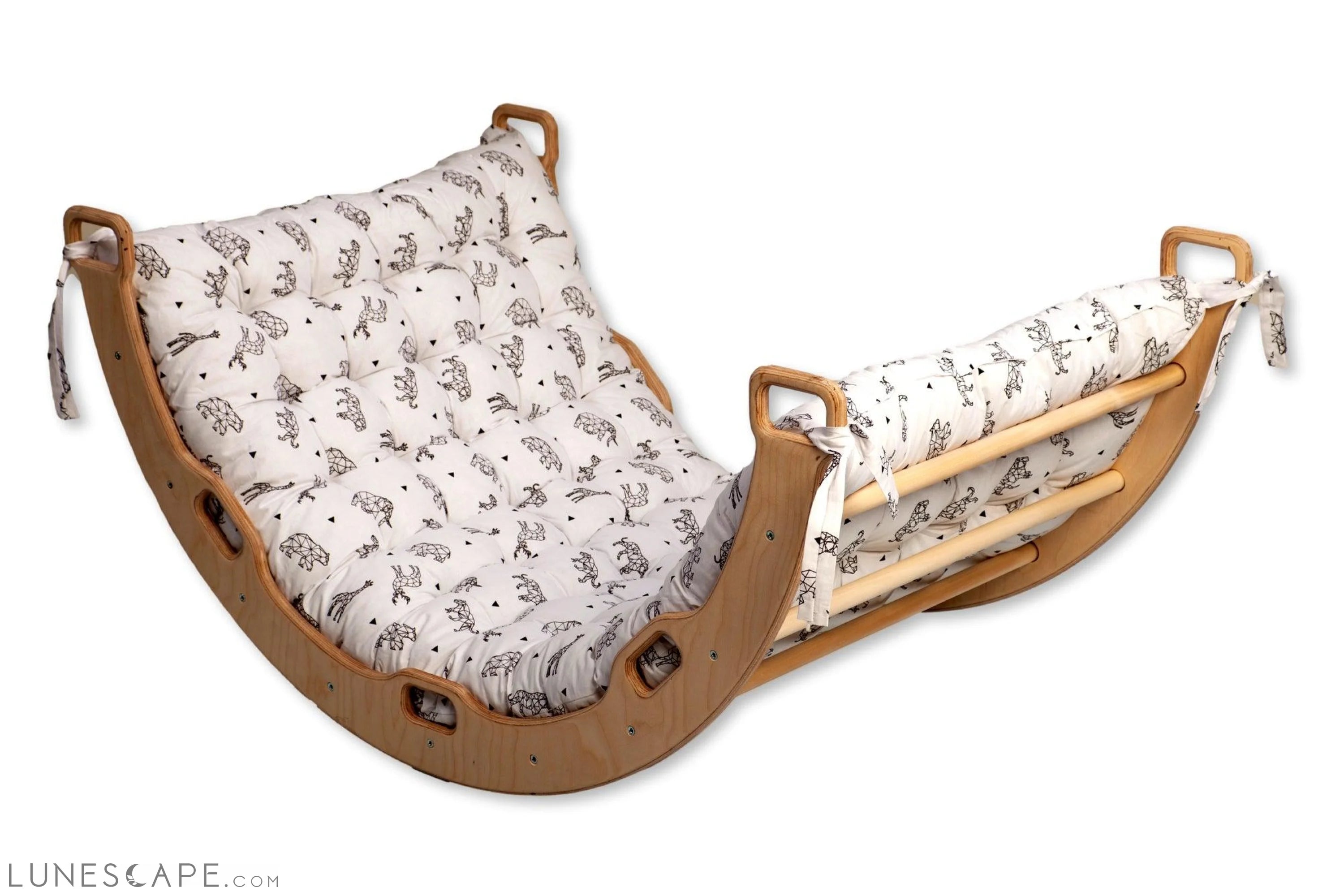 Climbing Arch Rocker with Origami Pillow LUNESCAPE