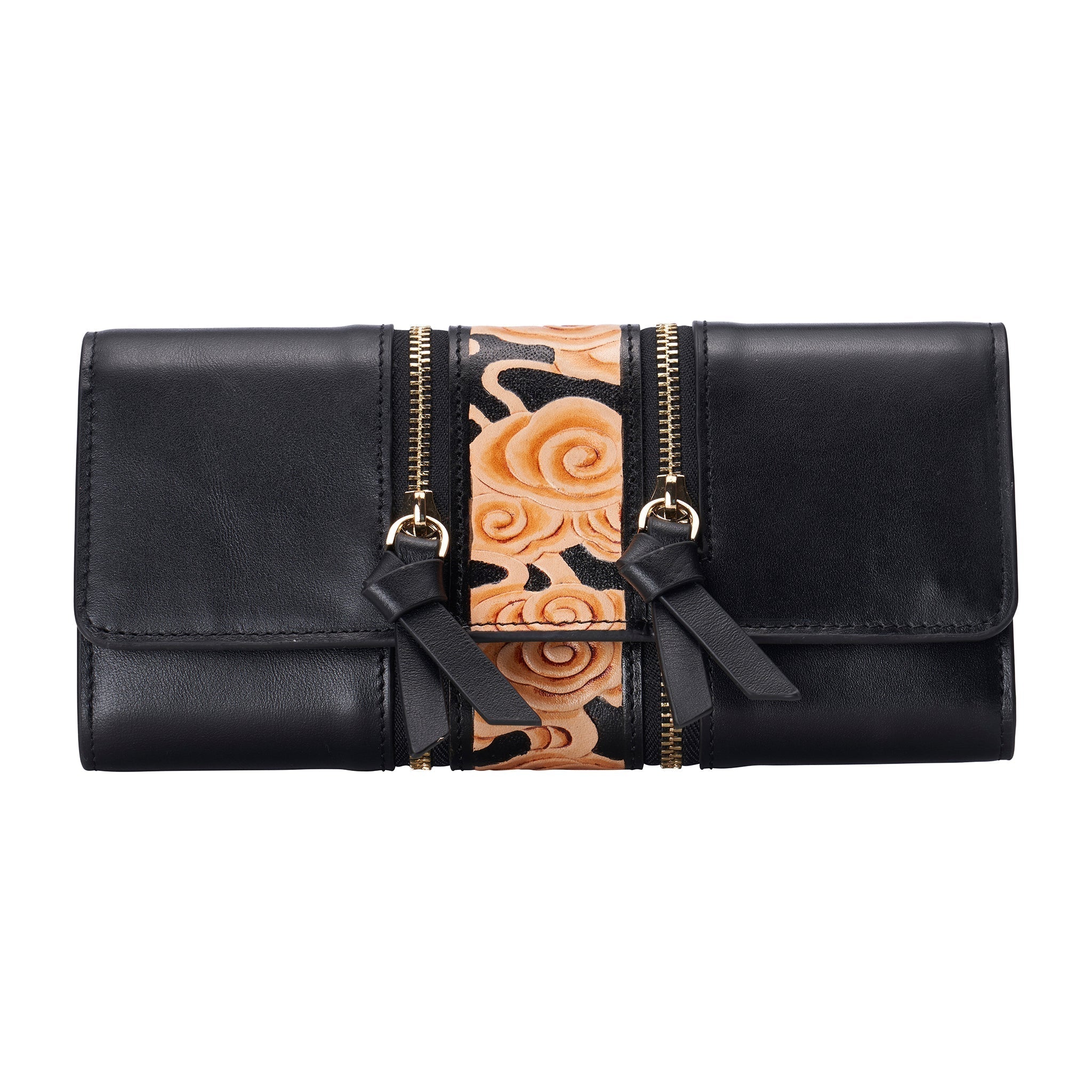 Cloud Black Continental Wallet LUNESCAPE