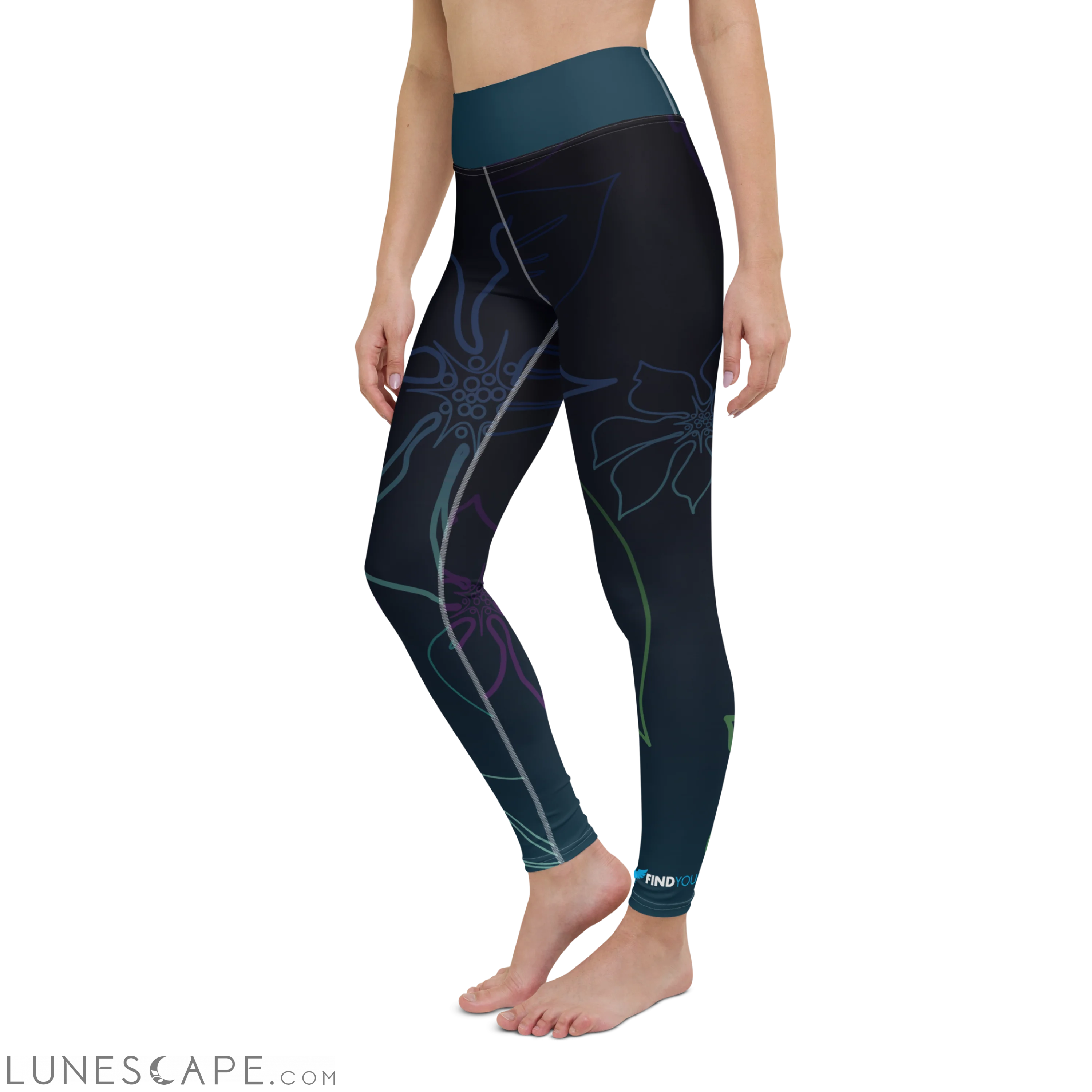 CoastFlex Sport Aloha Full Length Leggings LUNESCAPE